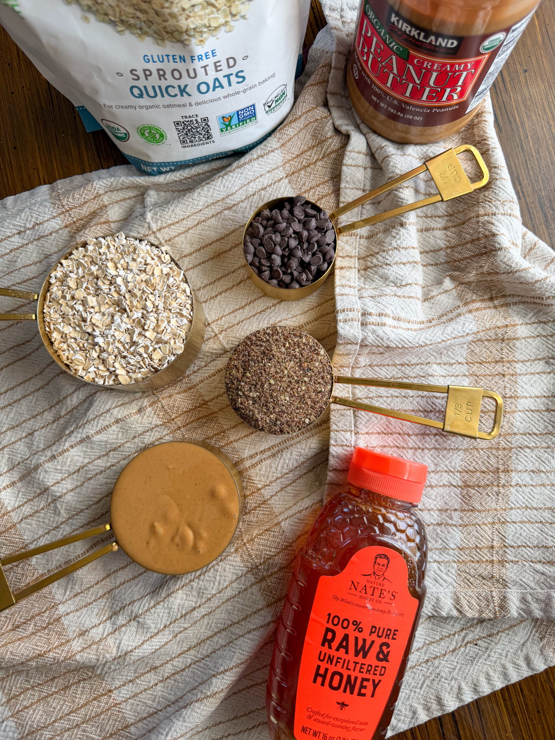 ingredients for no bake oatmeal balls