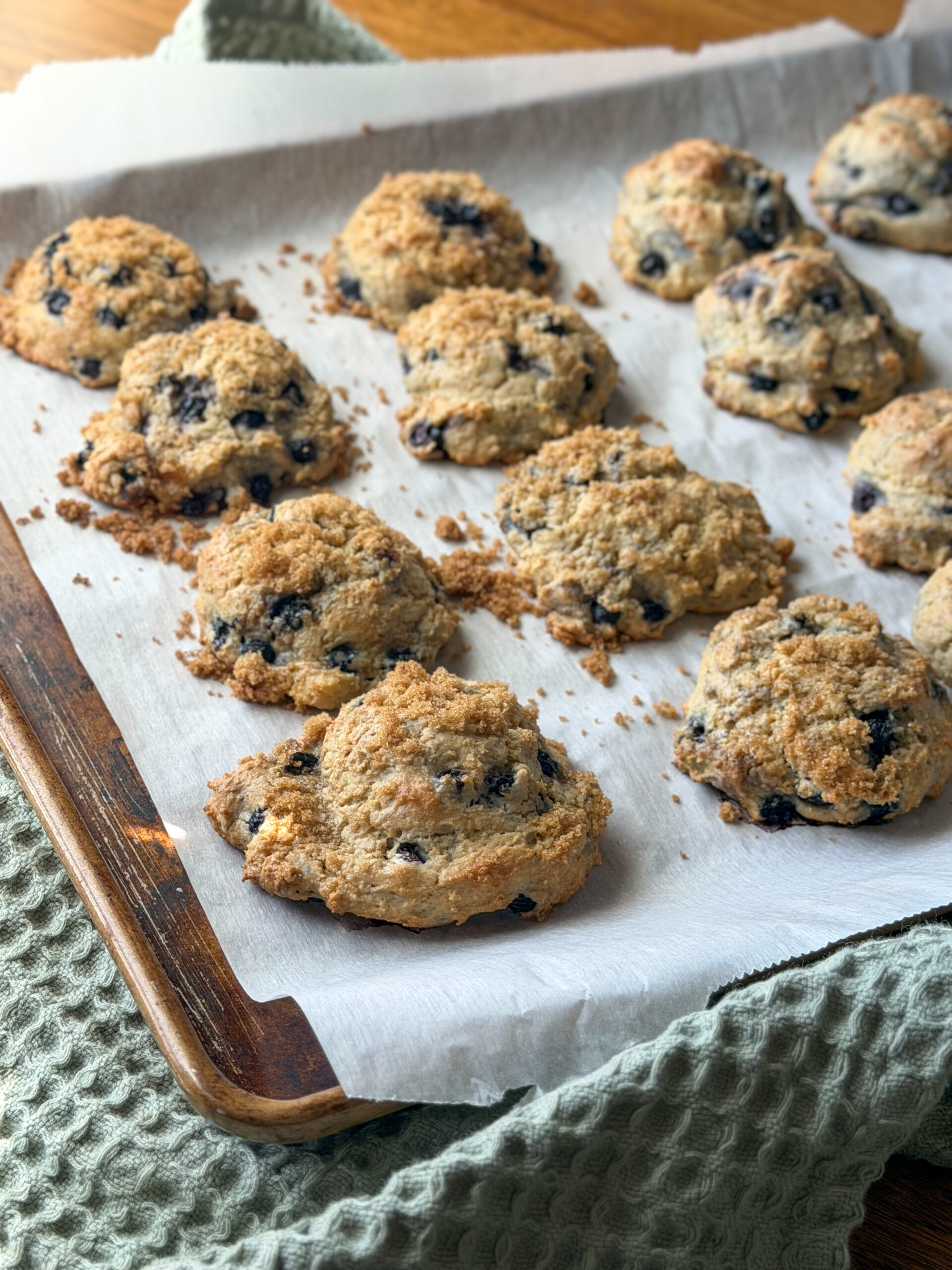 Blueberry Muffin Tops (easy, toddler-friendly breakfast prep)