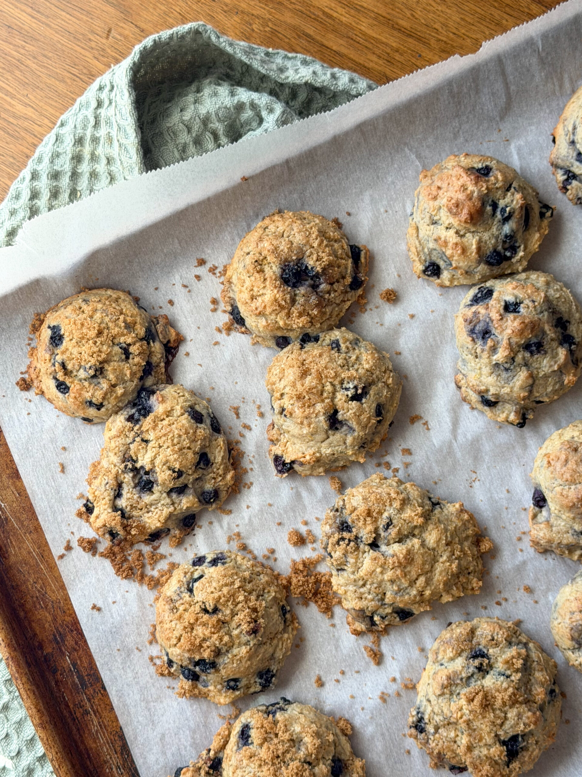 Blueberry Muffin Tops (easy, toddler-friendly breakfast prep)