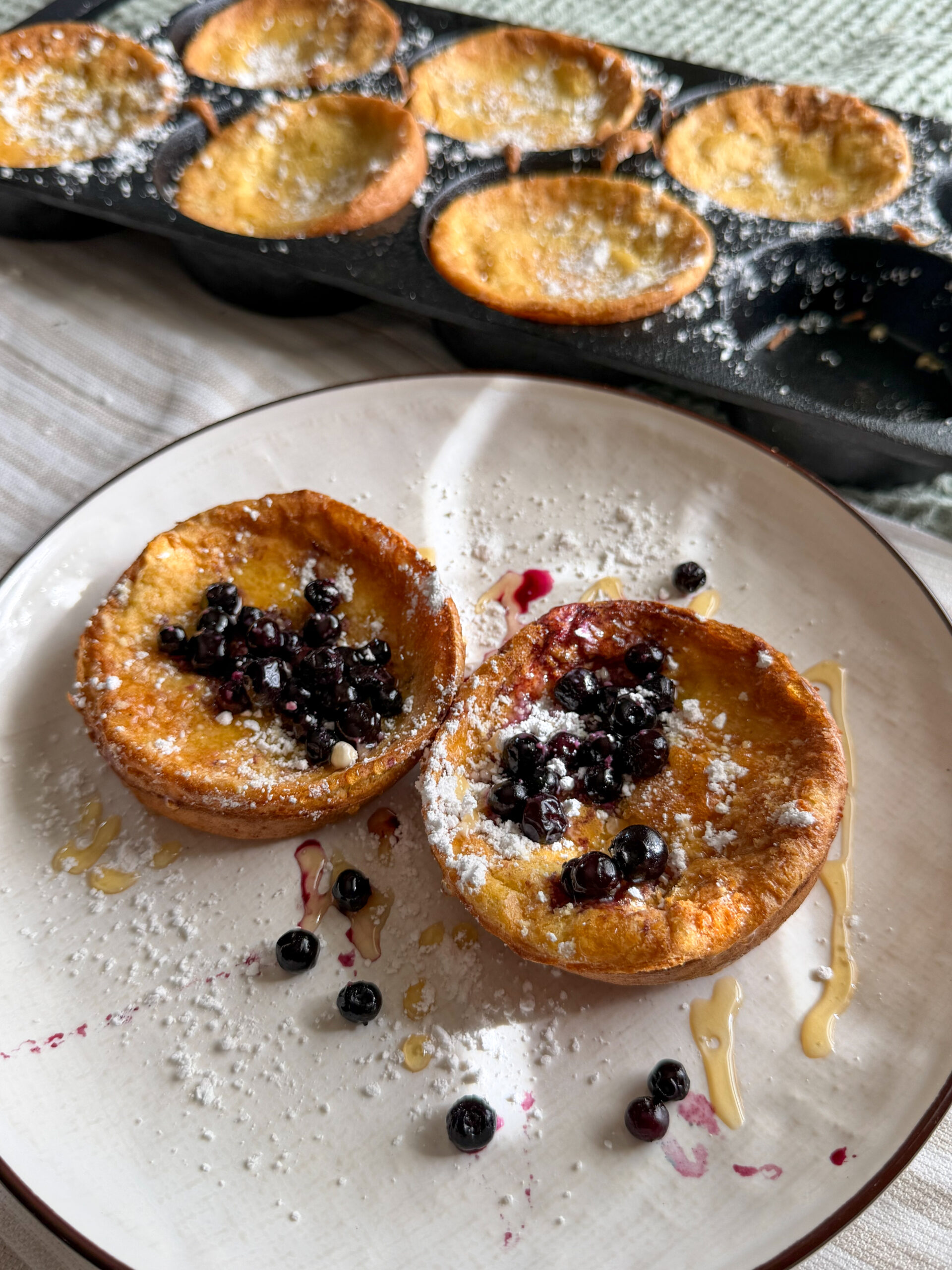 mini Healthy Dutch Baby Pancake (easy to make & no added sugar)