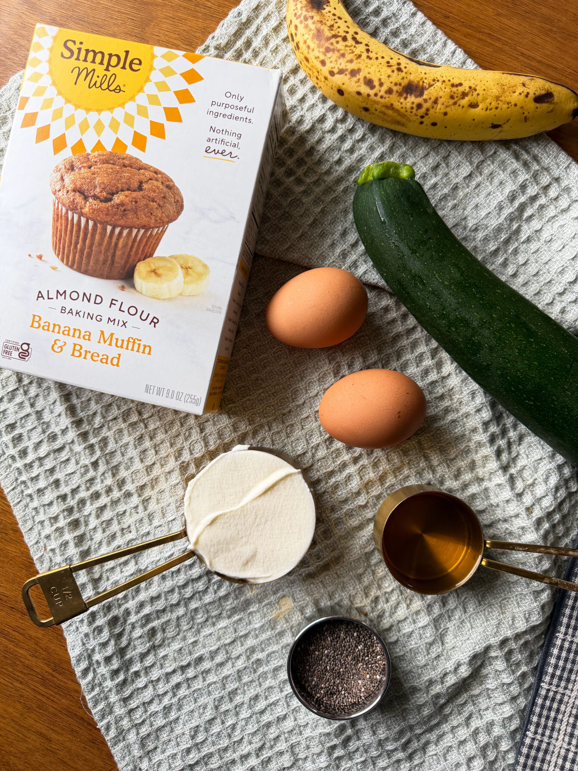 Protein Banana Zucchini Muffins (kid-friendly, easy box mix hack)
