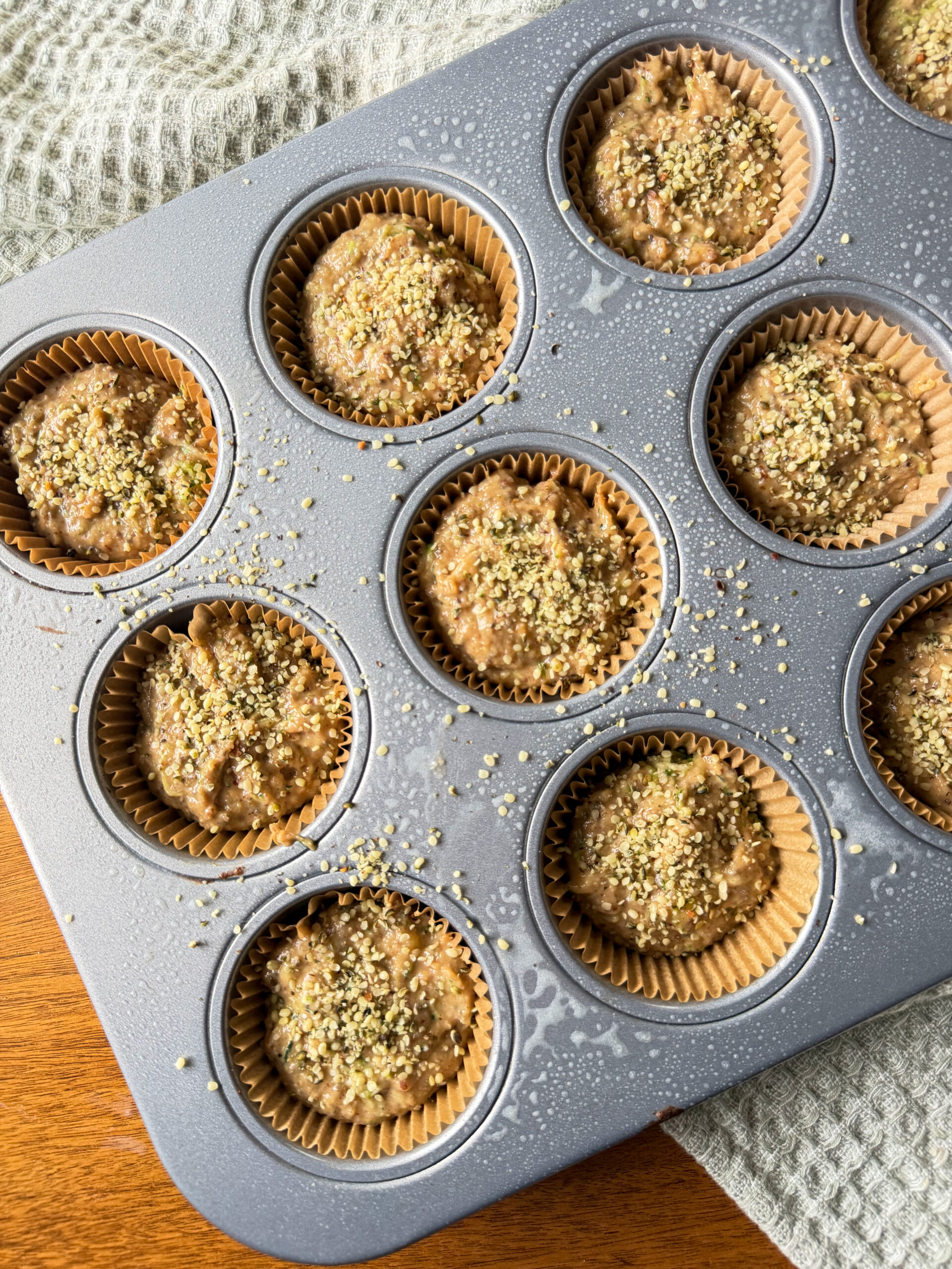 Protein Banana Zucchini Muffins (kid-friendly, easy box mix hack)