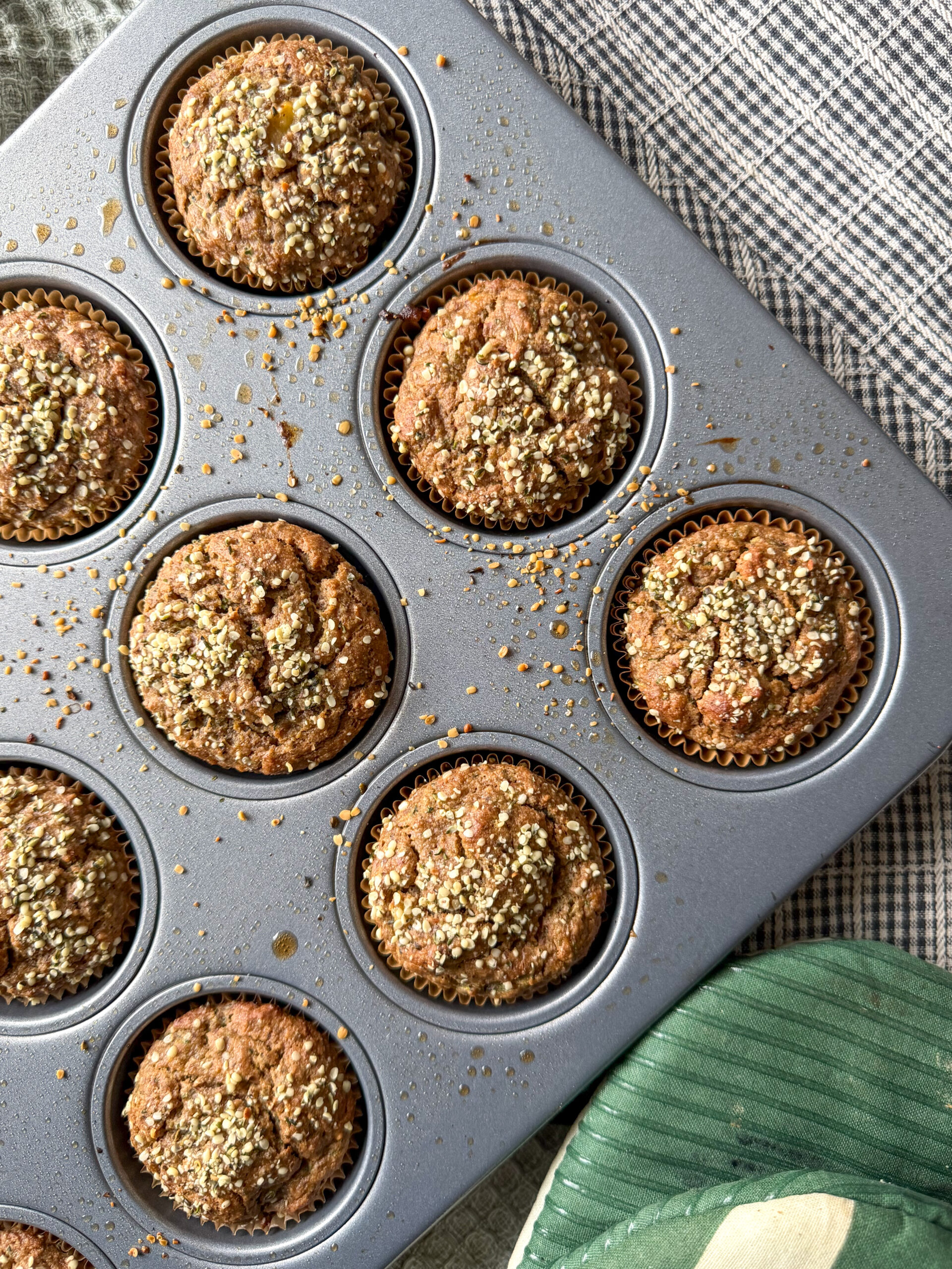 Protein Banana Zucchini Muffins (kid-friendly, easy box mix hack)