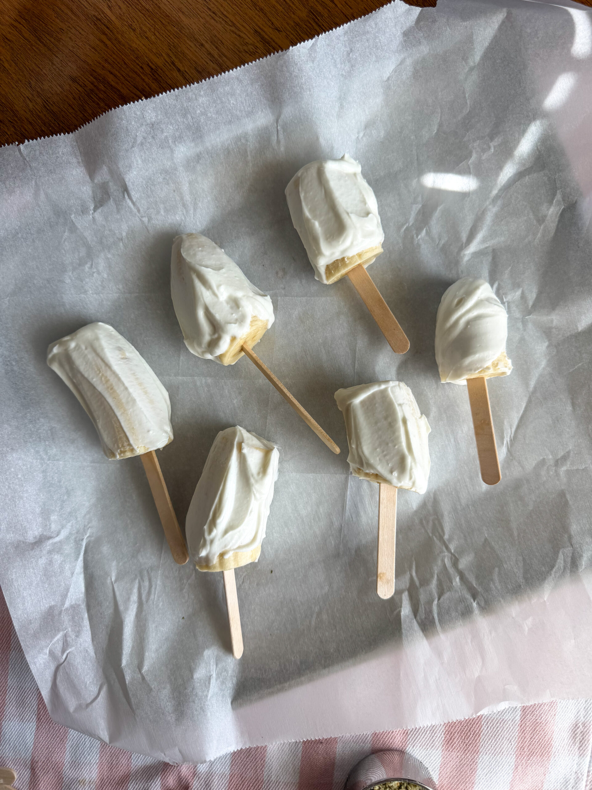 Banana Yogurt Popsicles (easy toddler-friendly frozen snack)