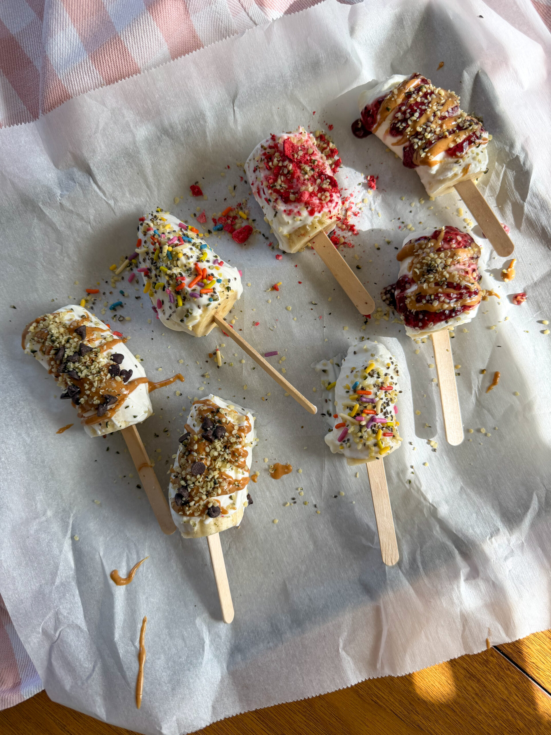 Banana Yogurt Popsicles (easy toddler-friendly frozen snack)