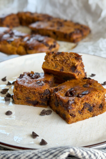 Healthy Sweet Potato Blondies (no flour, easy, toddler-friendly)