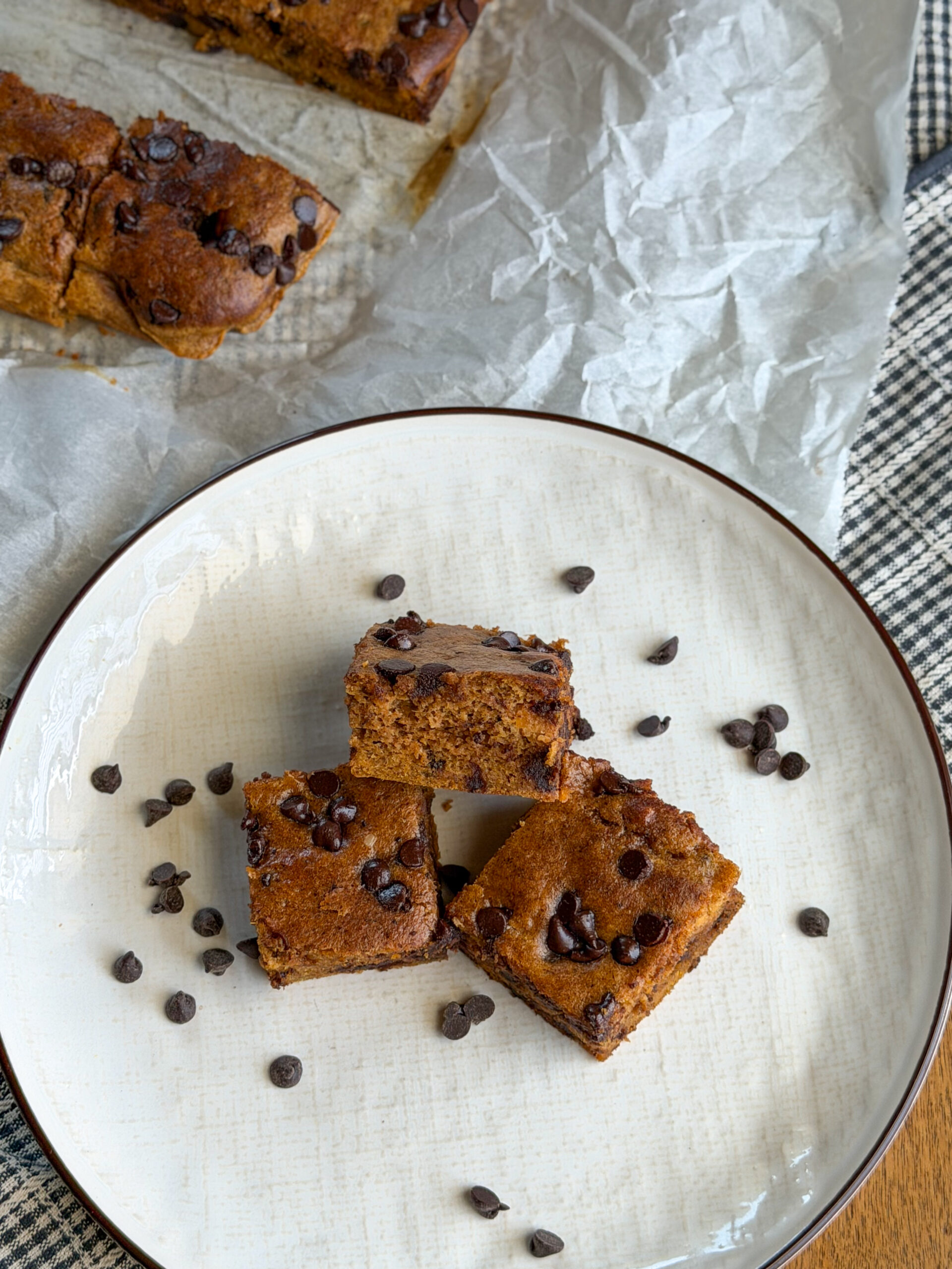Healthy Sweet Potato Blondies (no flour, easy, toddler-friendly)