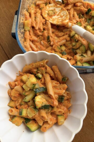 Creamy Boursin Butternut Squash Pasta (easy, kid-friendly dinner)