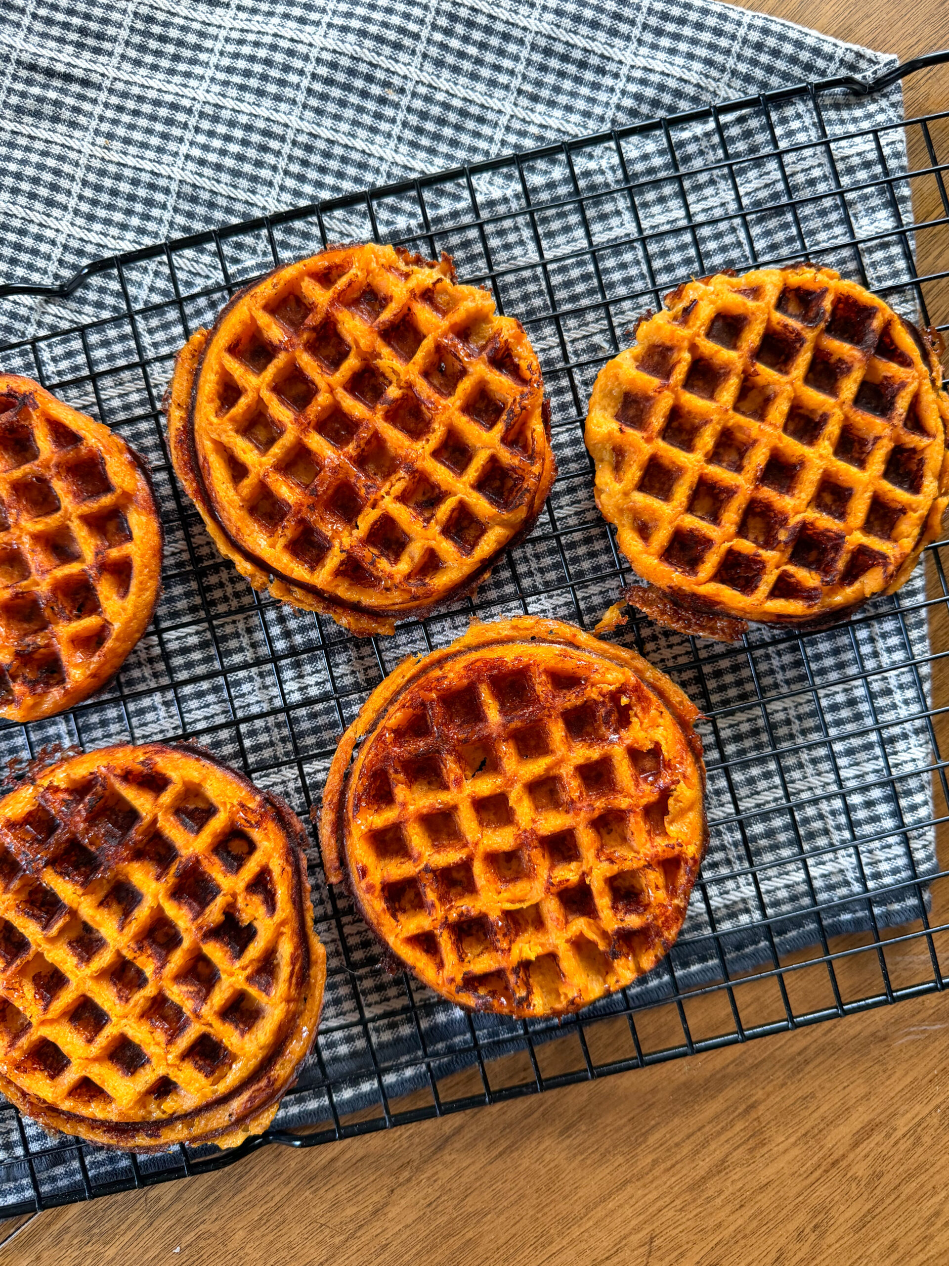 Savory Sweet Potato Waffles (only 3 simple ingredients!)