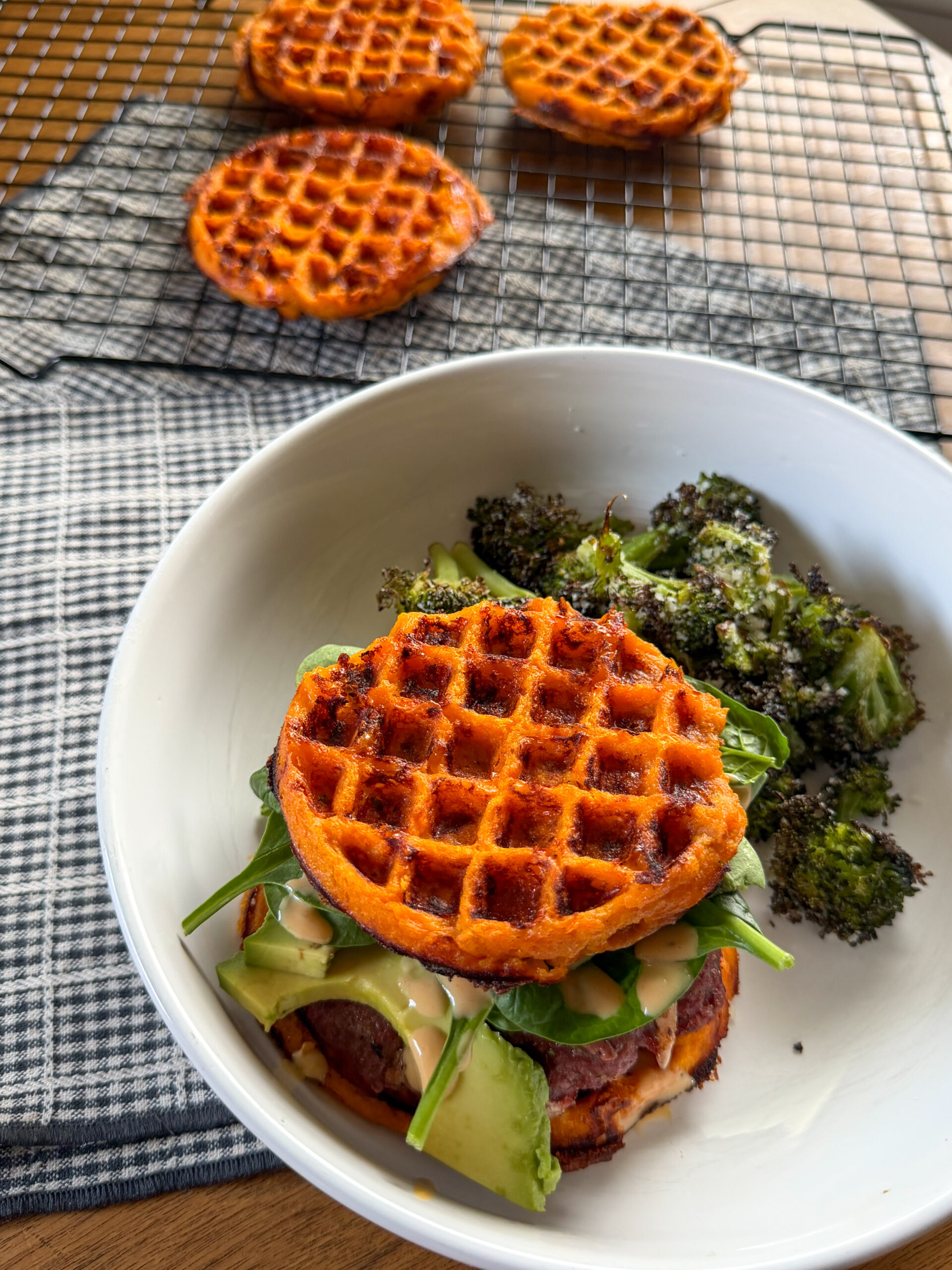 Savory Sweet Potato Waffles (only 3 simple ingredients!)