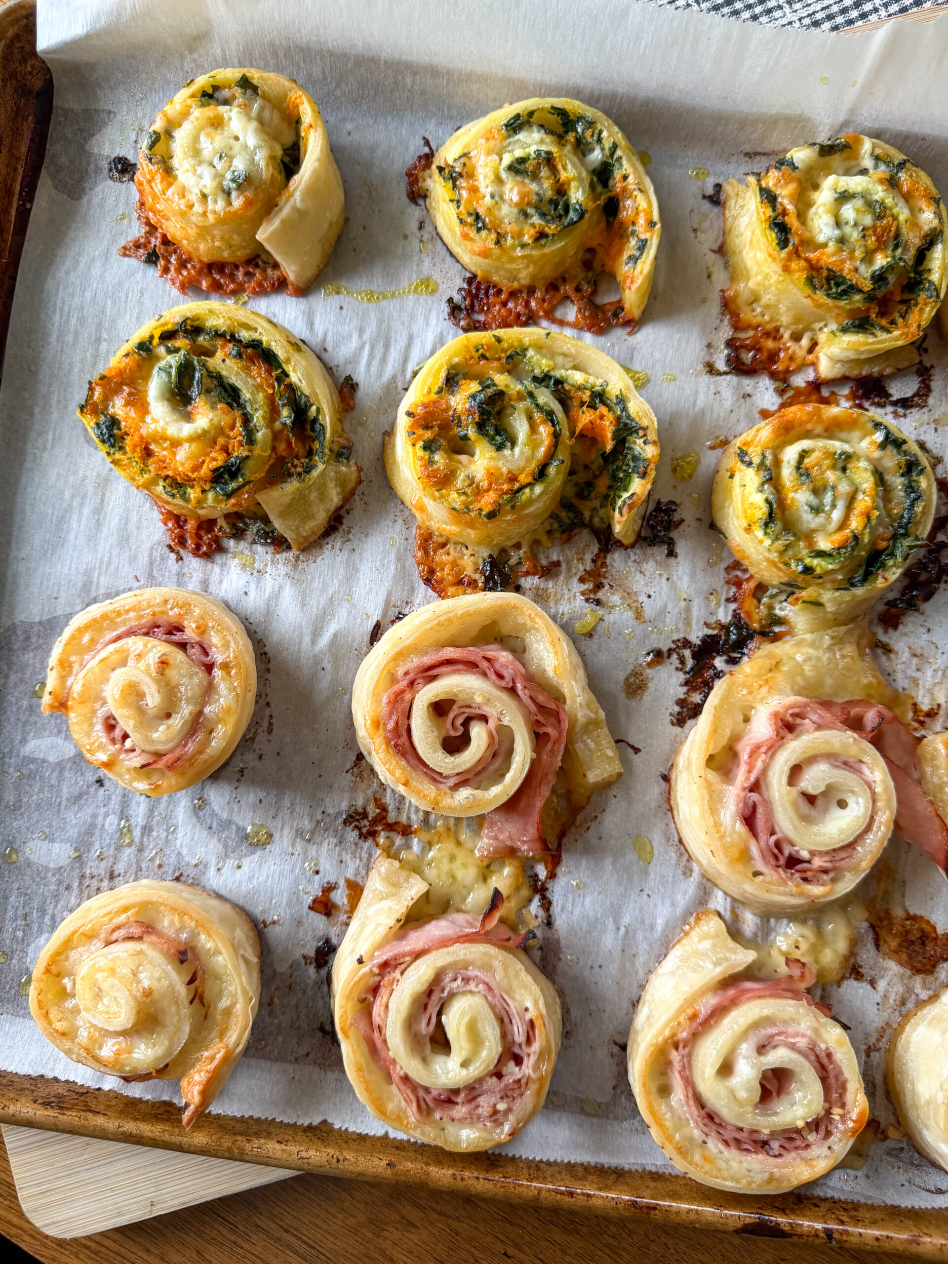 Spinach Puff Pastry Pinwheels for toddlers (easy + toddler-friendly lunch!)