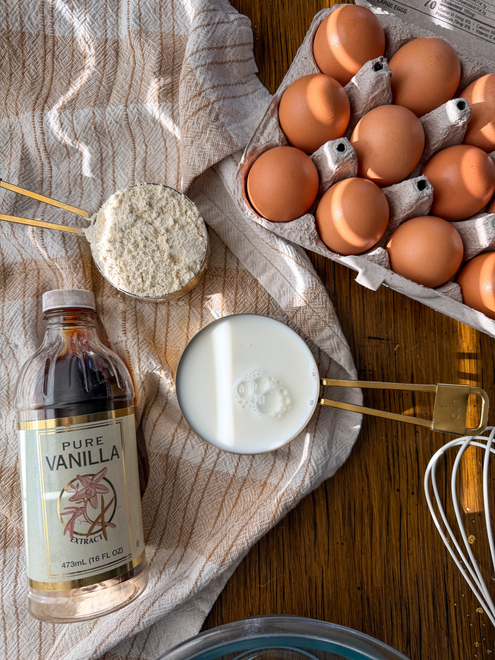 ingredients for 3 ingredient crepes for toddlers