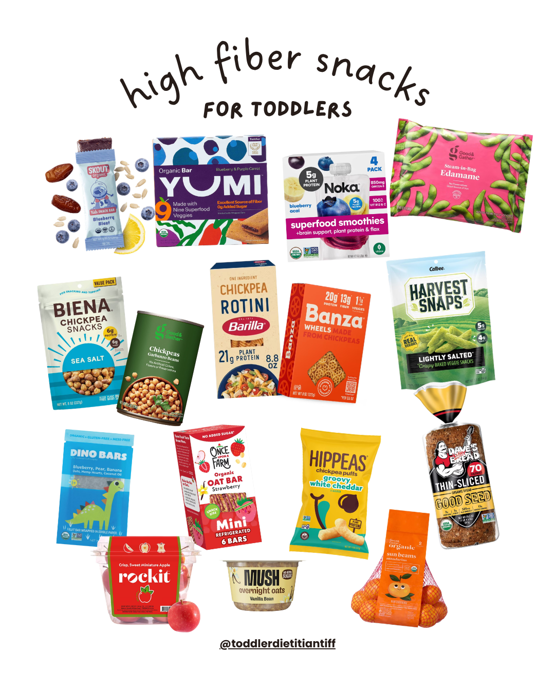 high fiber snack ideas for toddlers