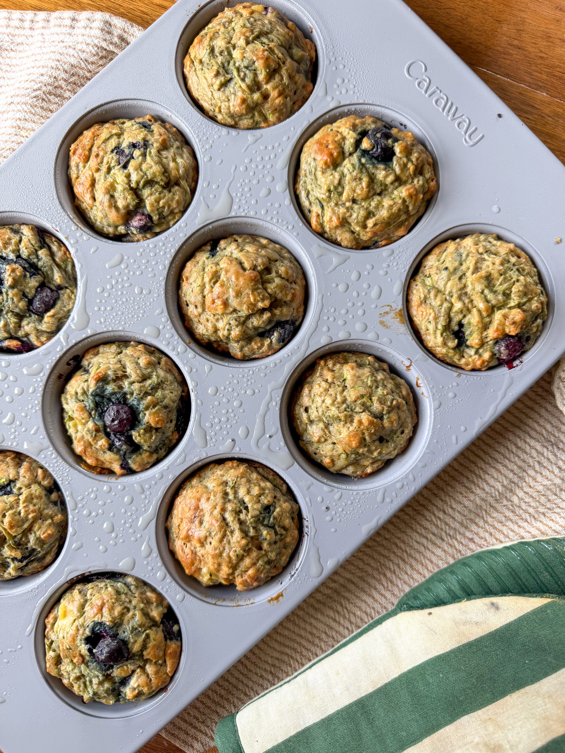 Banana Zucchini Muffins for Toddlers (simple, no added sugar)