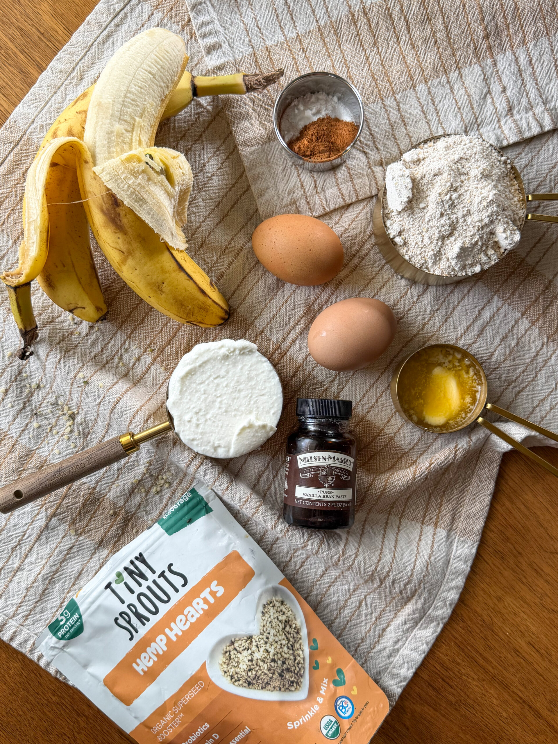 ingredients you need for Soft Banana Bread Cookies for Toddlers (no added sugar!)