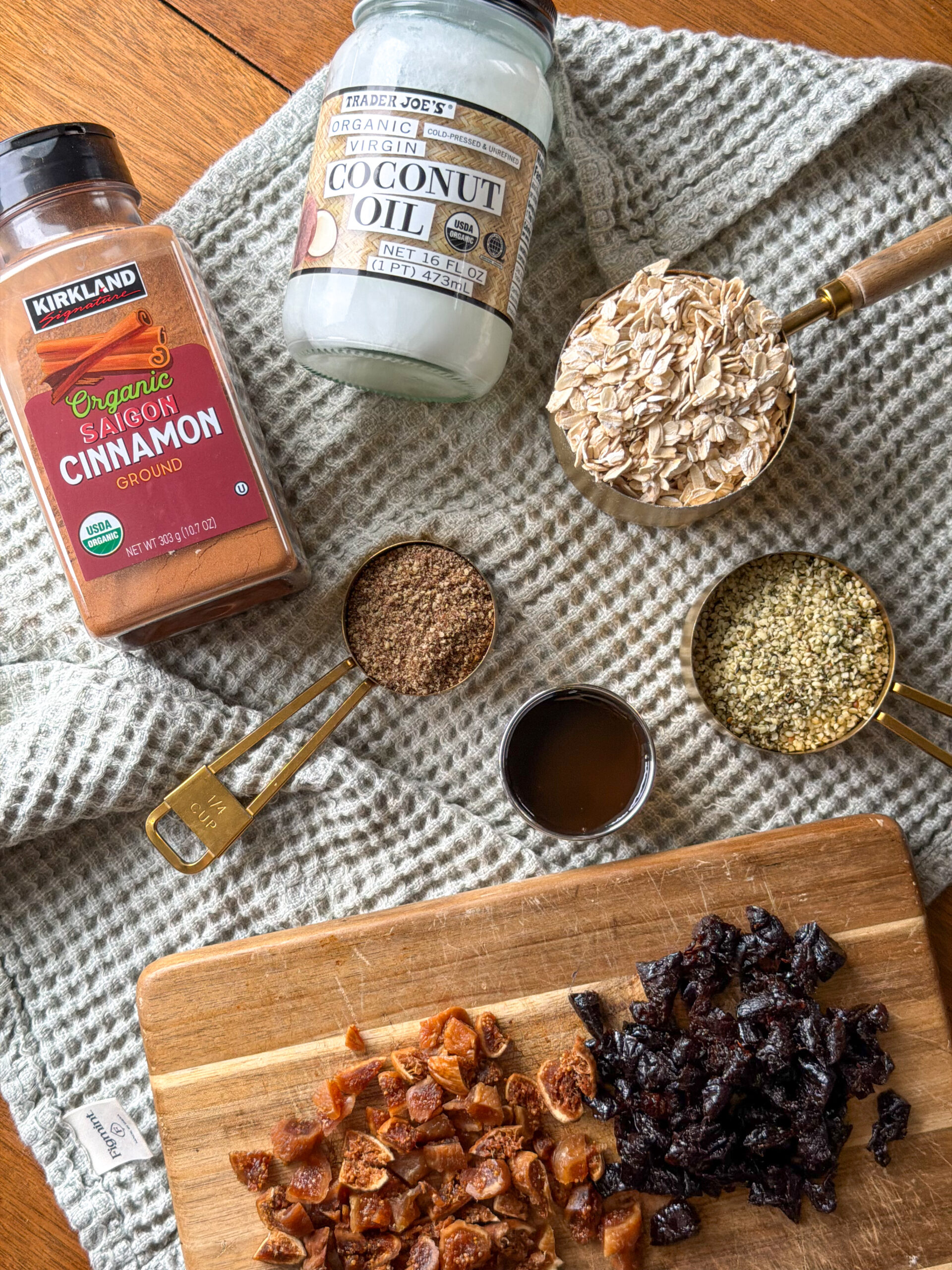 ingredients for Homemade Granola for Kids (Low Sugar & Toddler-Friendly)