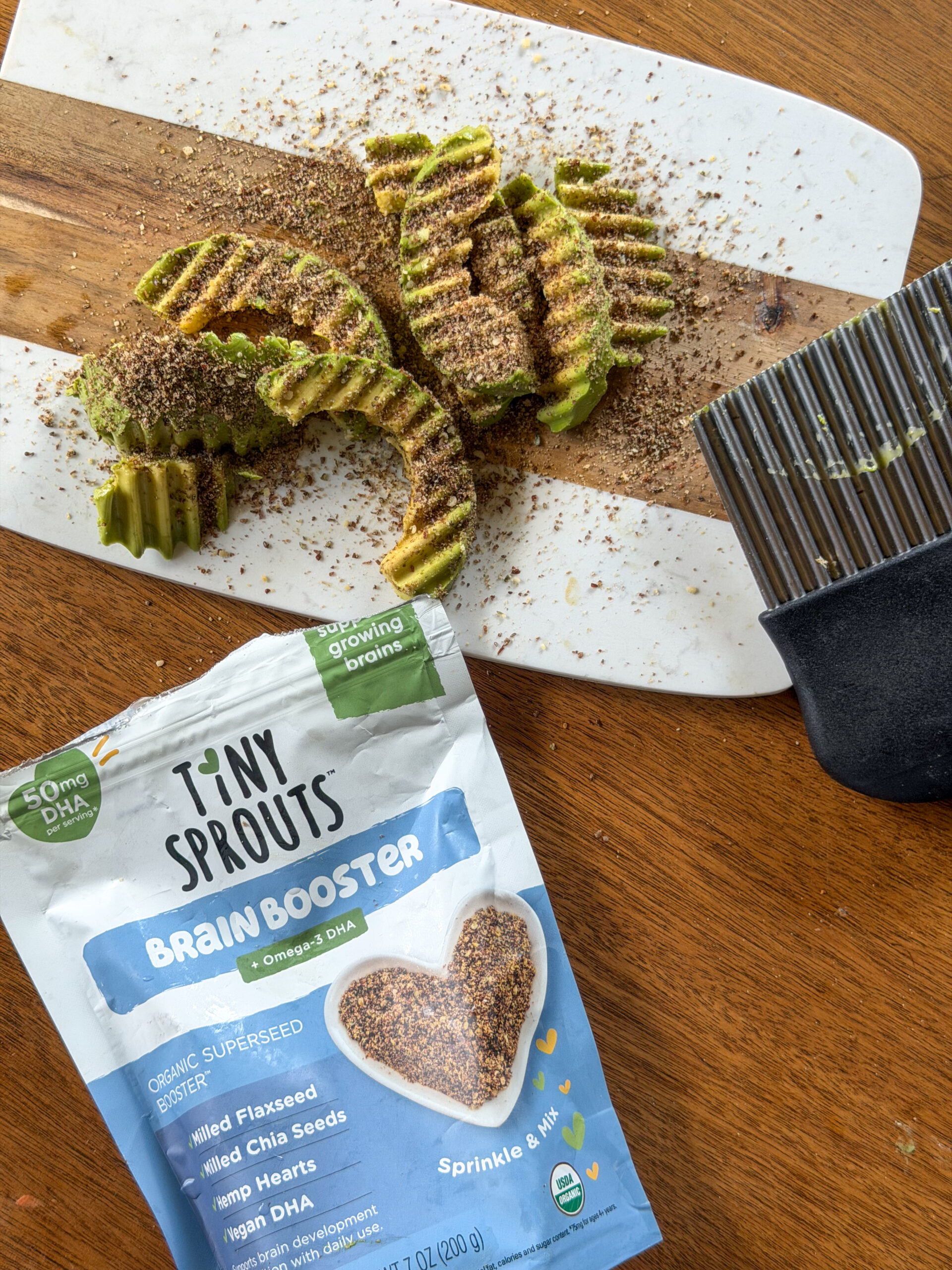 crinkle cutter ideas for toddlers with avocado