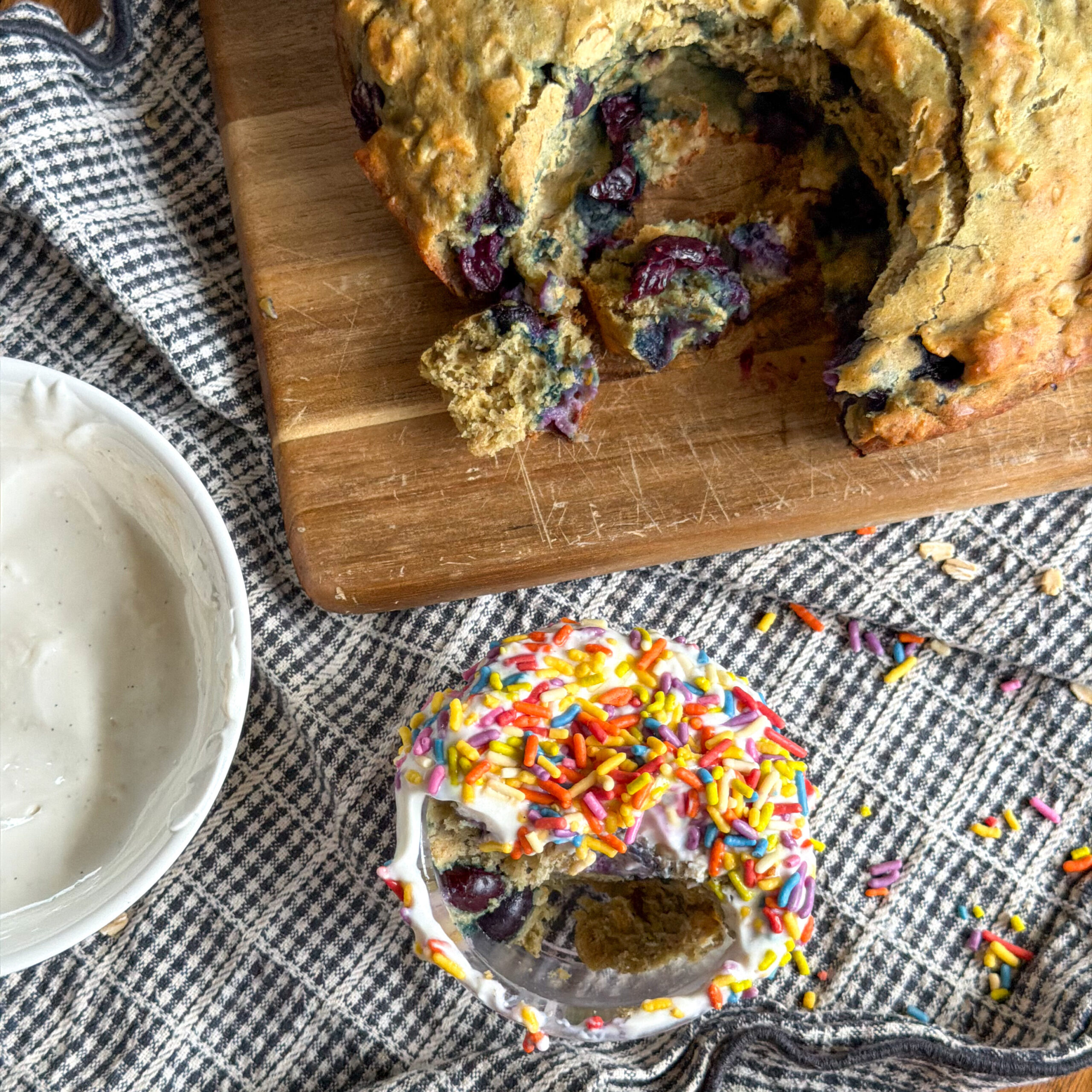 Blueberry Banana Cake for Kids (easy to make, no added sugar!)
