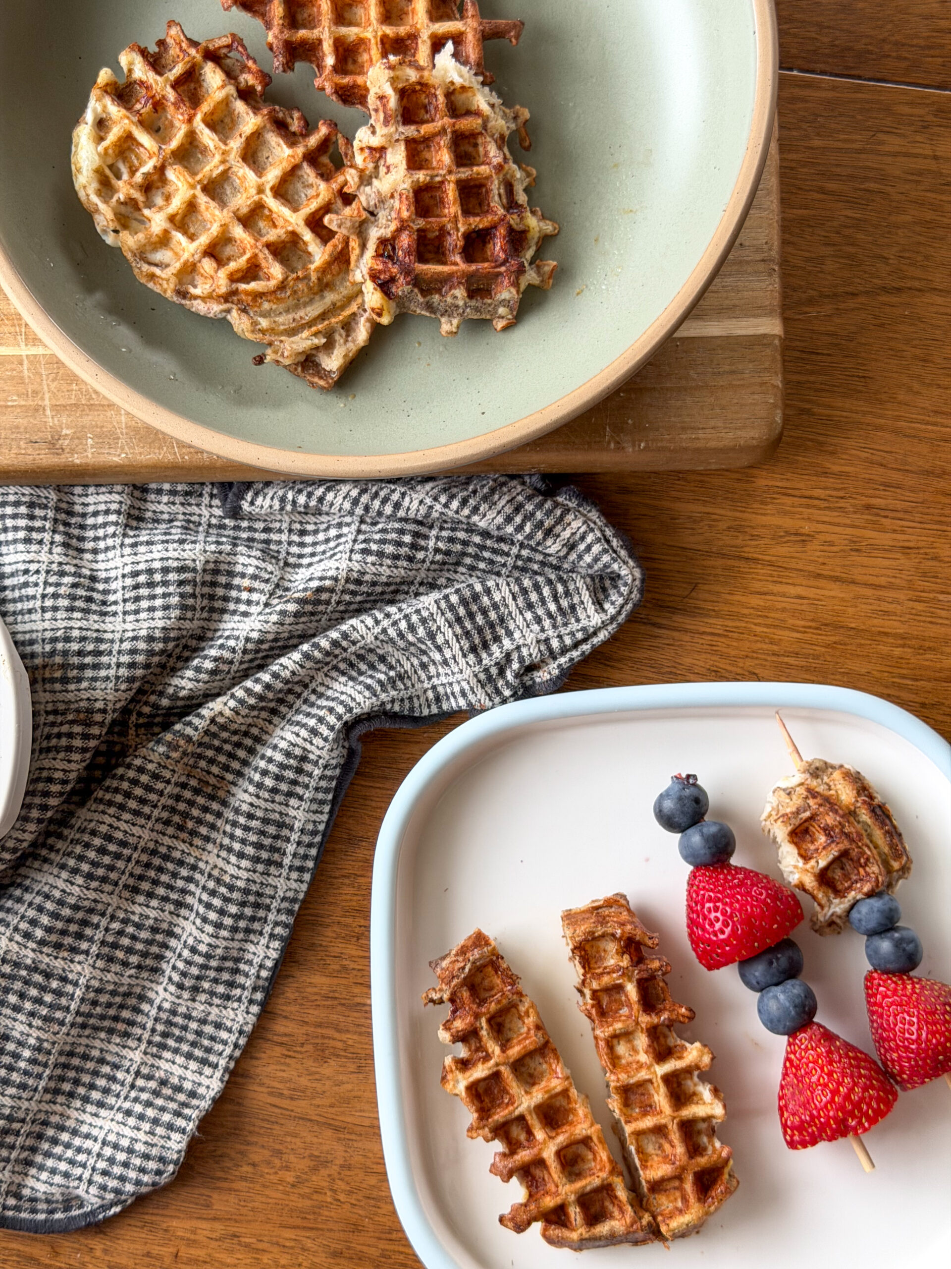 French Toast Waffle Sticks for kids, toddler friendly breakfast (easy to make, no added sugar!)