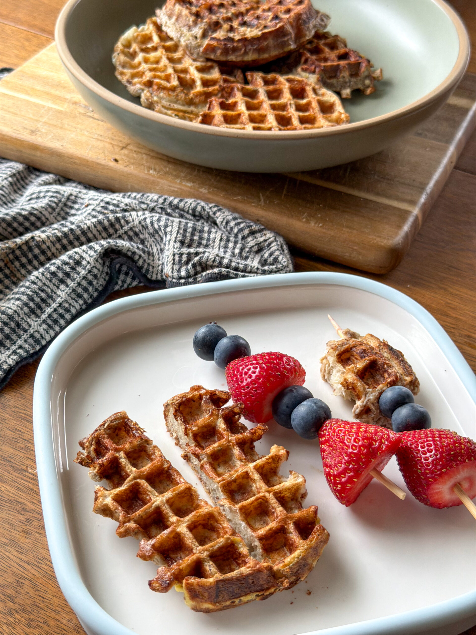 French Toast Waffle Sticks for kids, toddler friendly breakfast (easy to make, no added sugar!)