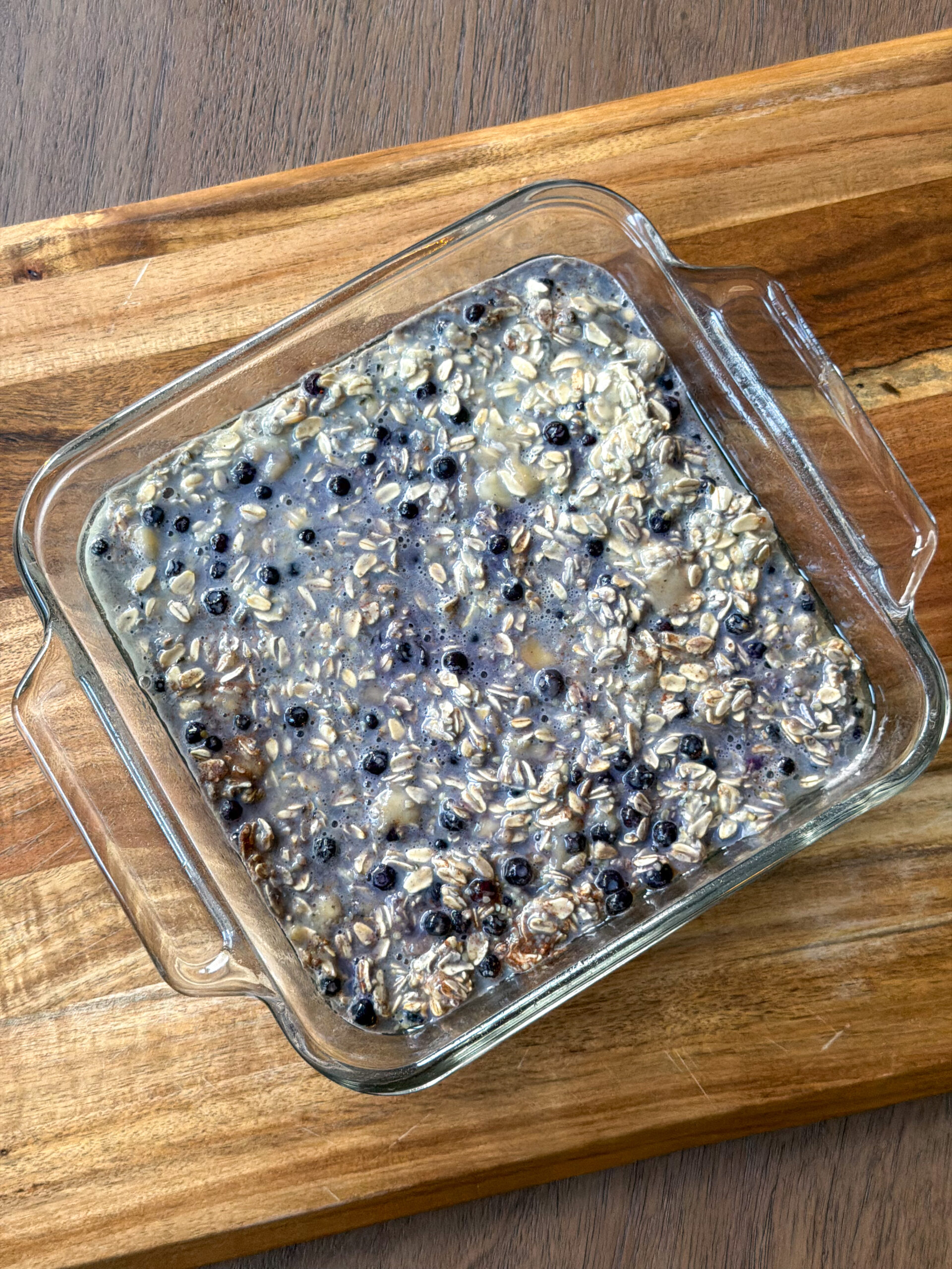 Banana Blueberry Baked Oatmeal (easy breakfast for toddlers)