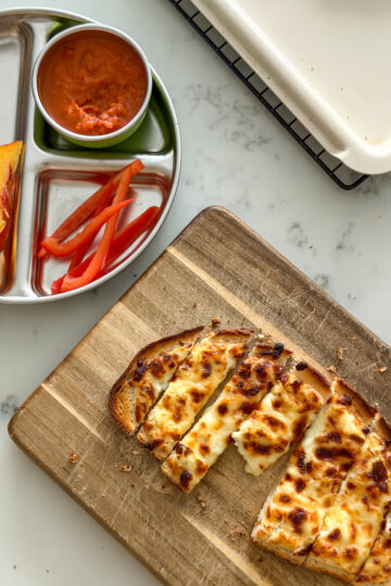 air fryer cottage cheese toast for kid friendly lunch