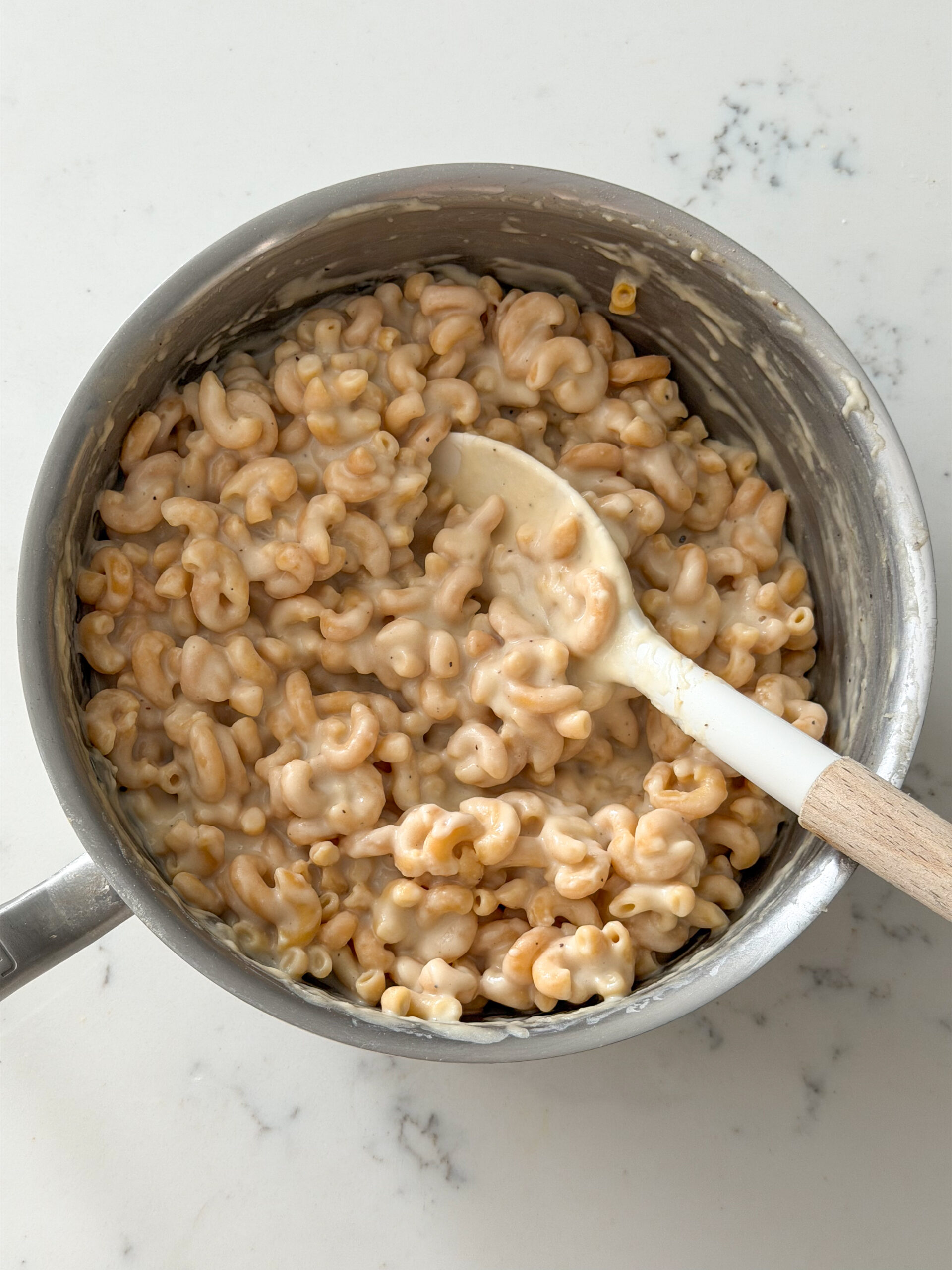 White Bean Mac and Cheese for toddlers (easy to make, high fiber)