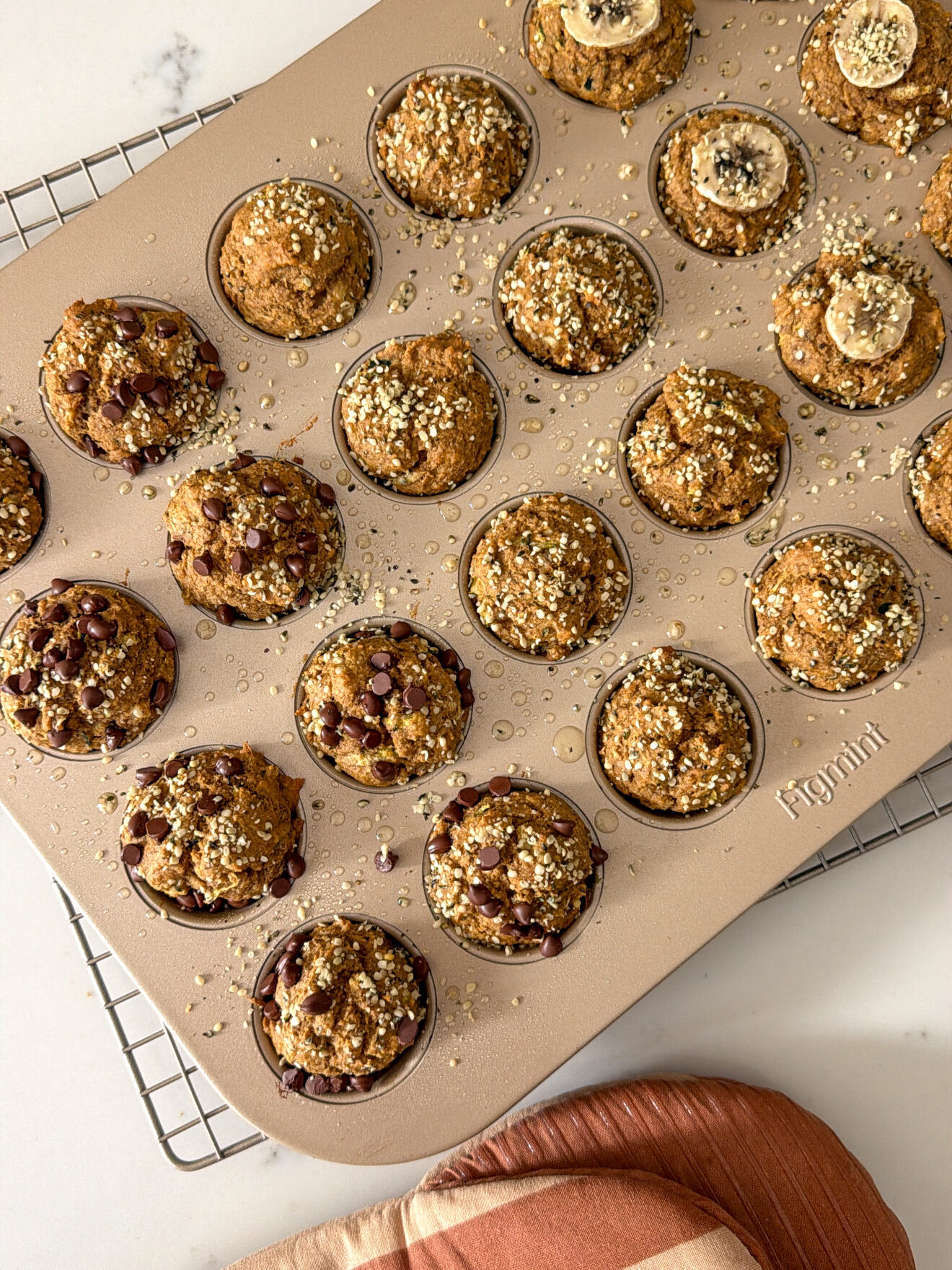 Pumpkin Zucchini Muffins for kids (easy to make, no added sugar!)