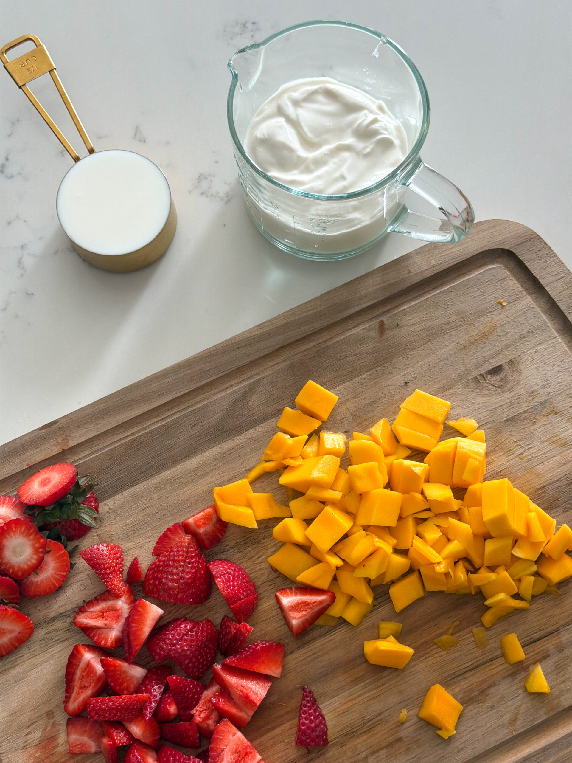 ingredients for Homemade Yogurt Drink for Kids (so easy to make!)