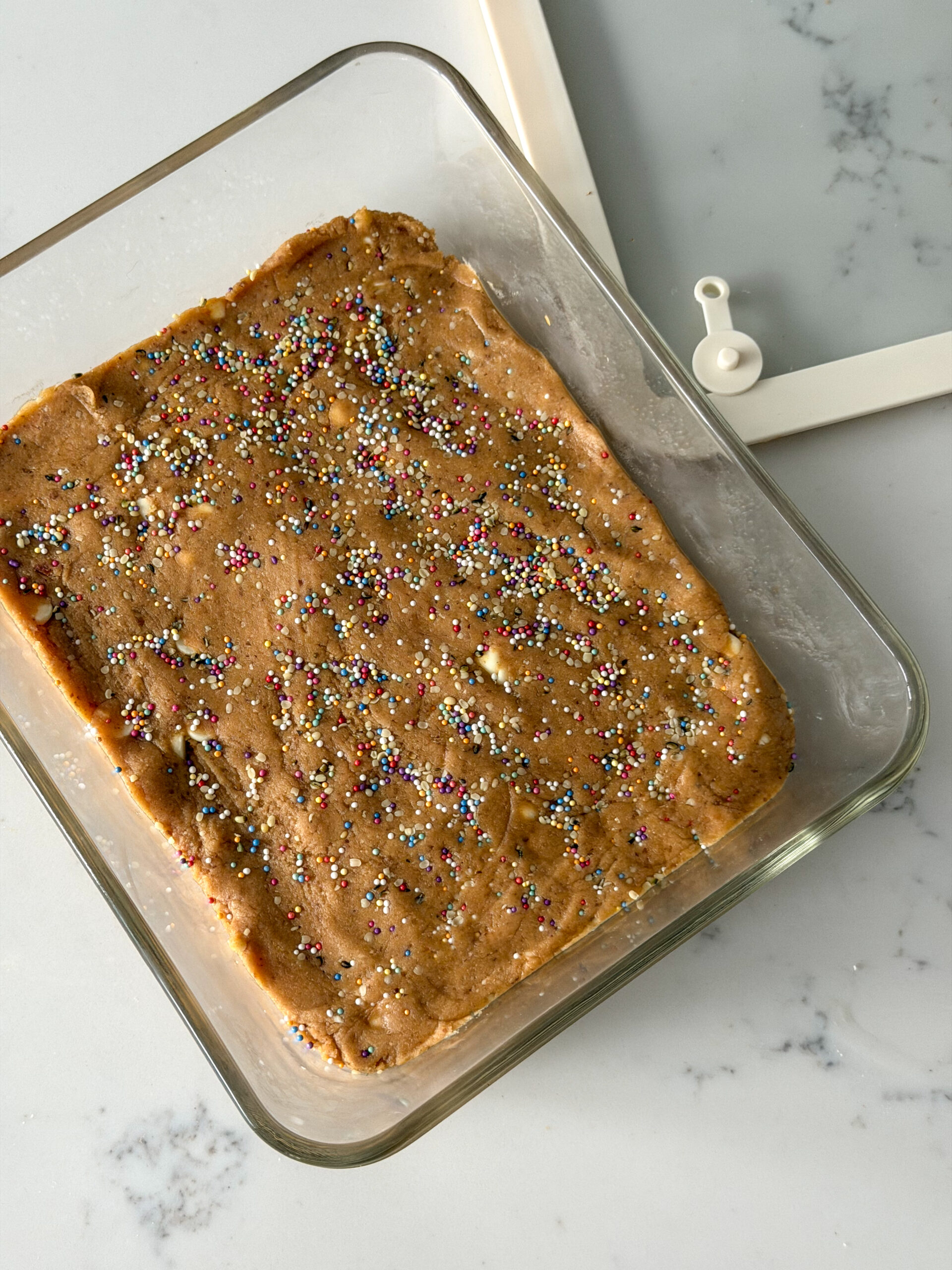 Chickpea Cookie Dough Bars for kids (easy no-bake snack, high fiber)
