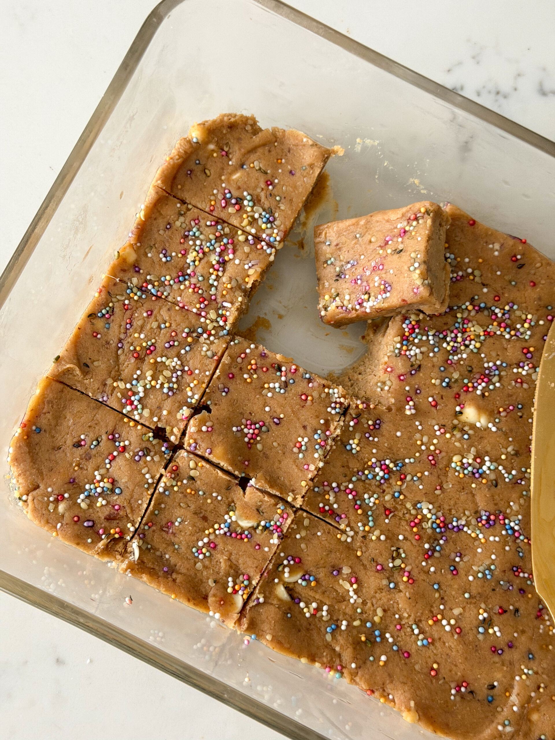 Chickpea Cookie Dough Bars for kids(easy no-bake snack, high fiber)