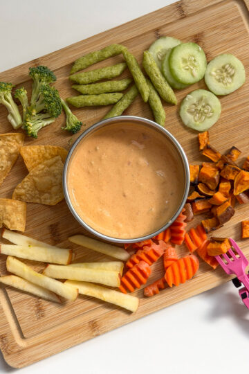 Cottage Cheese Queso (easy, high protein cheese dip)