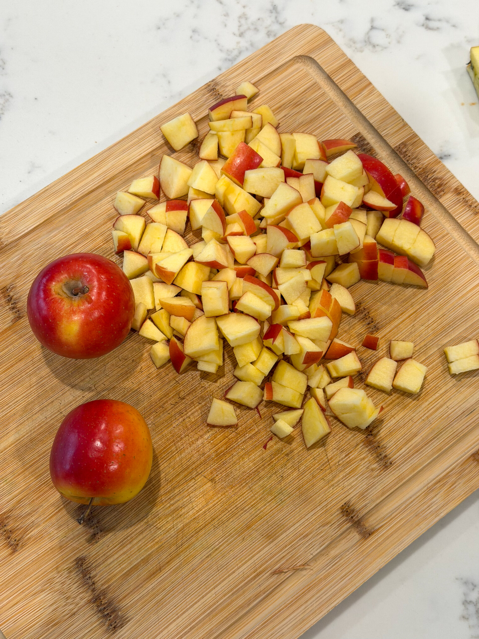 apples chopped up