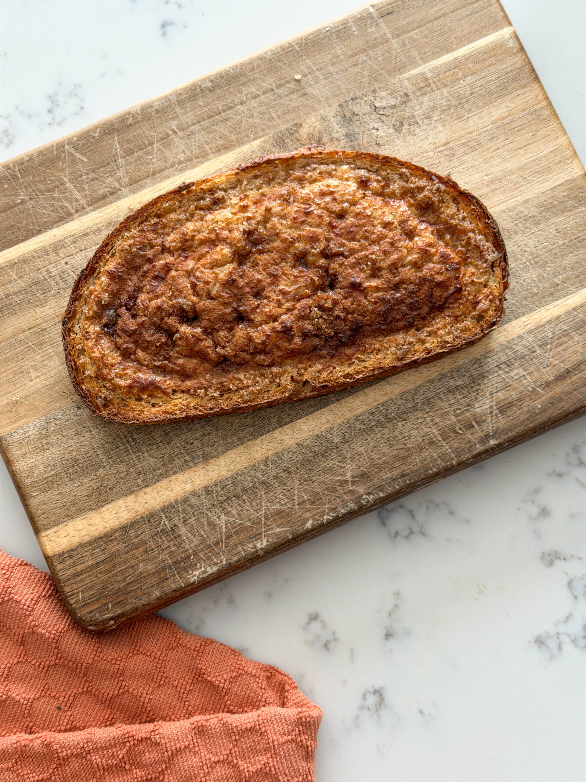 Cinnamon Cottage Cheese Toast for toddlers and kid friendly breakfast (easy high protein breakfast)