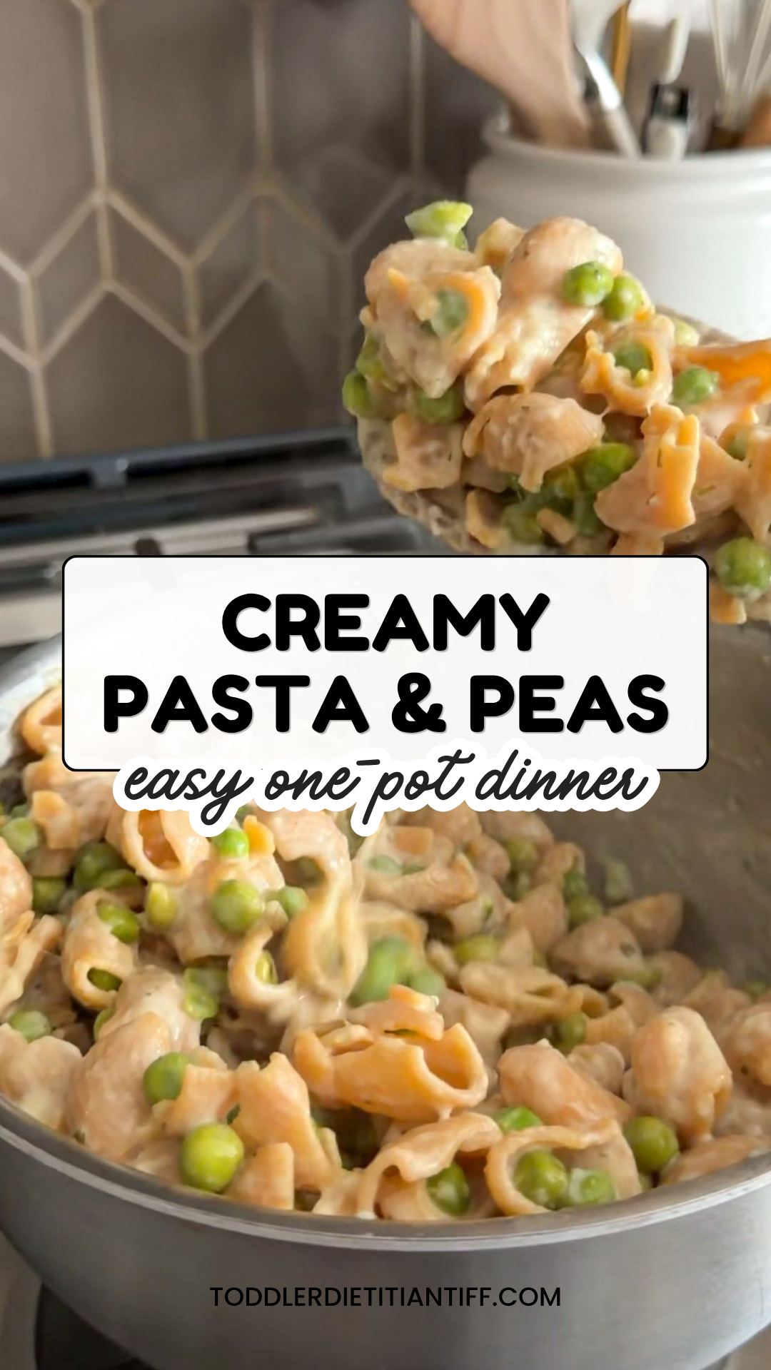 Easy Pasta and Peas (creamy one-pot dinner for kids)
