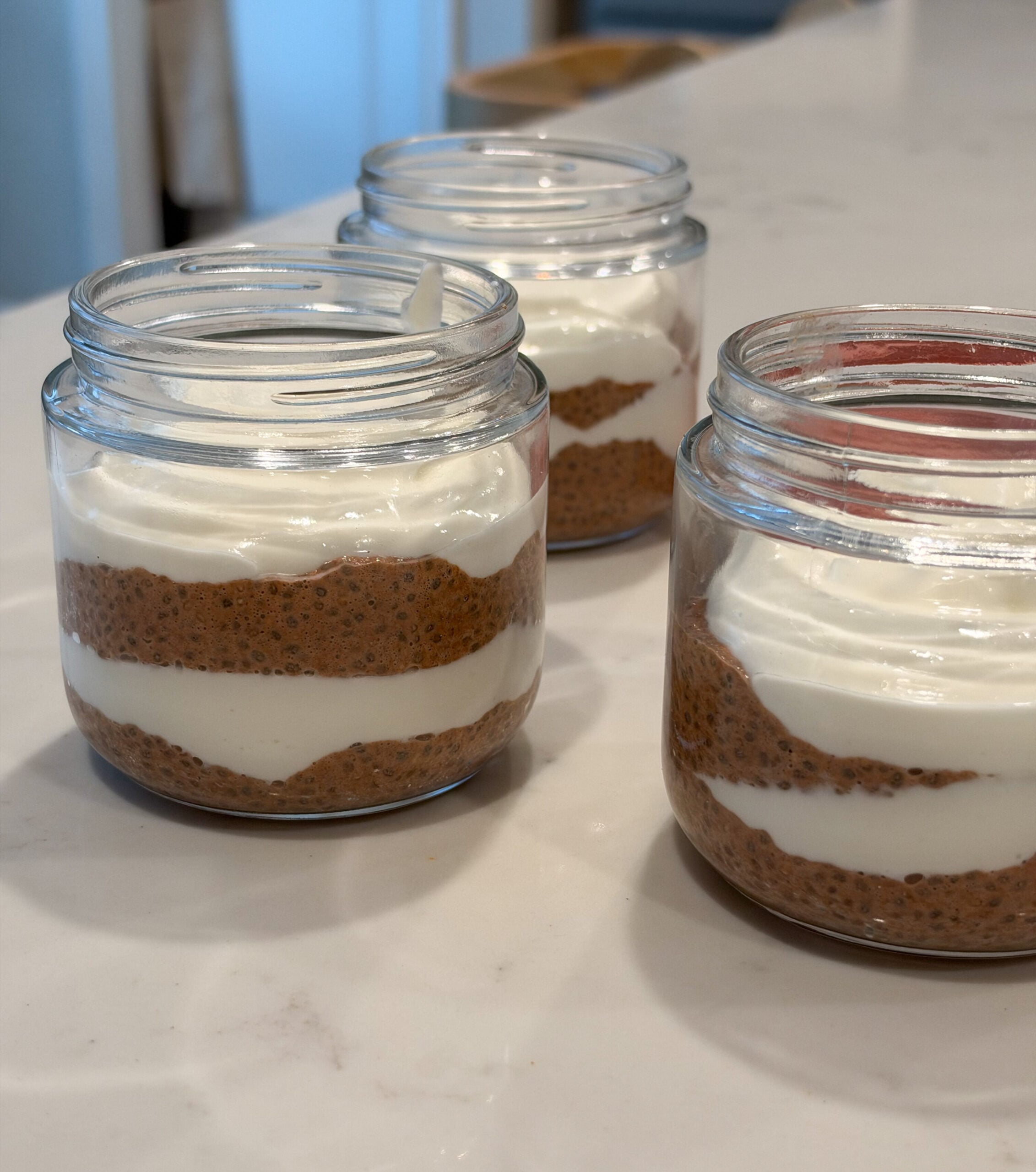 Chocolate Chia Pudding for toddlers (easy to make, high fiber)