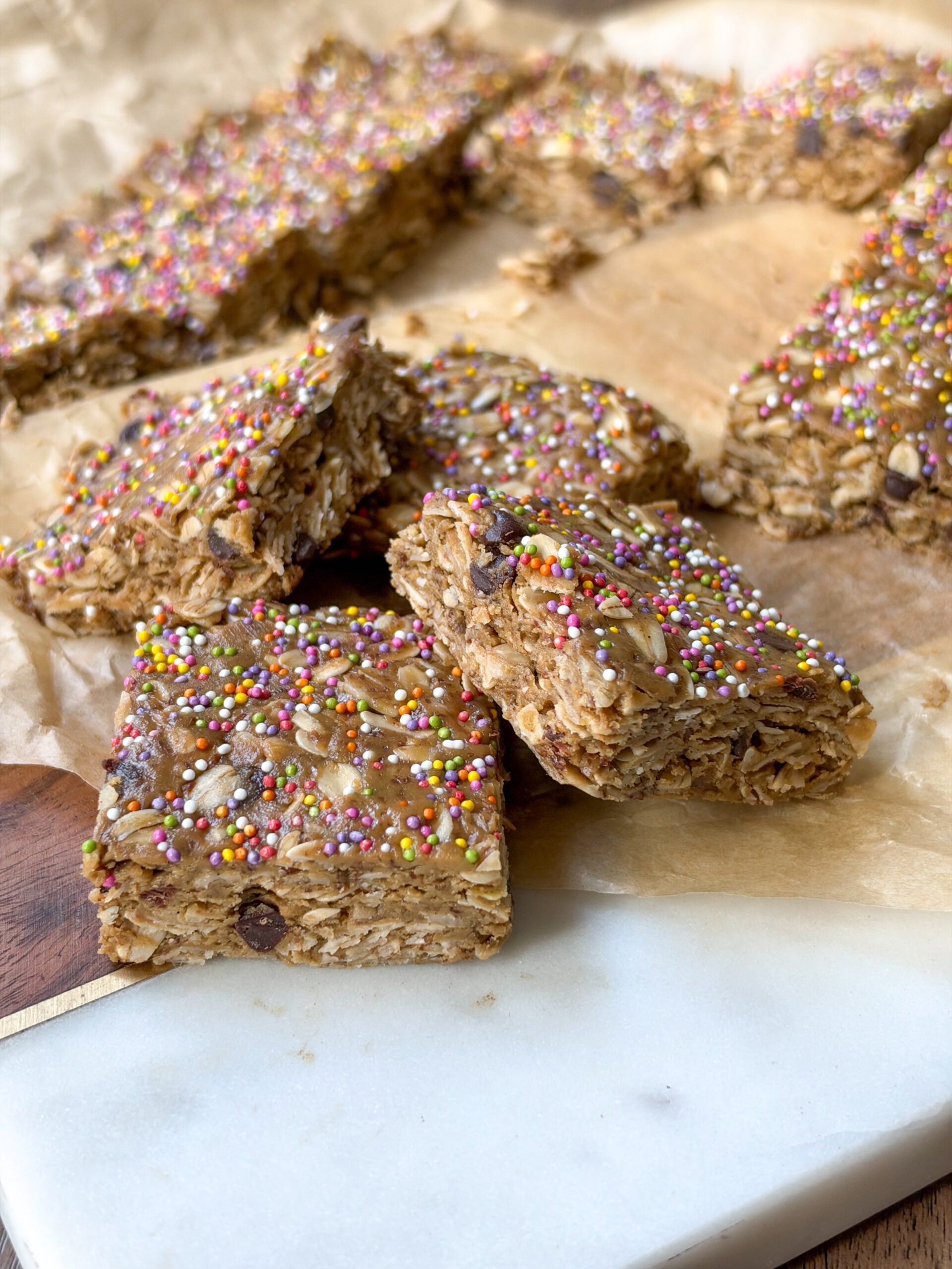 No Bake Granola Bars for kids (easy, high fiber toddler snack)