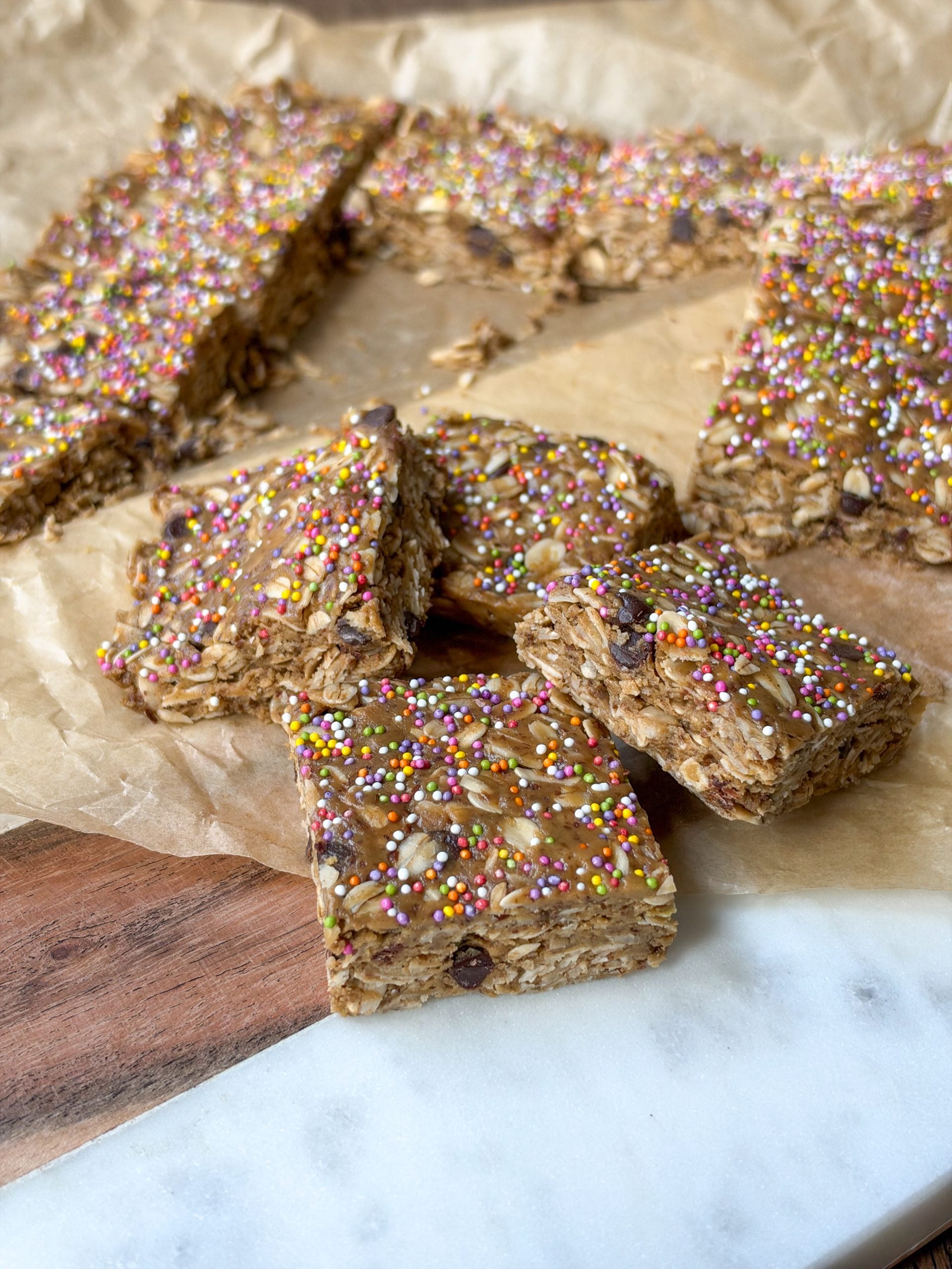 No Bake Granola Bars for kids (easy, high fiber toddler snack)