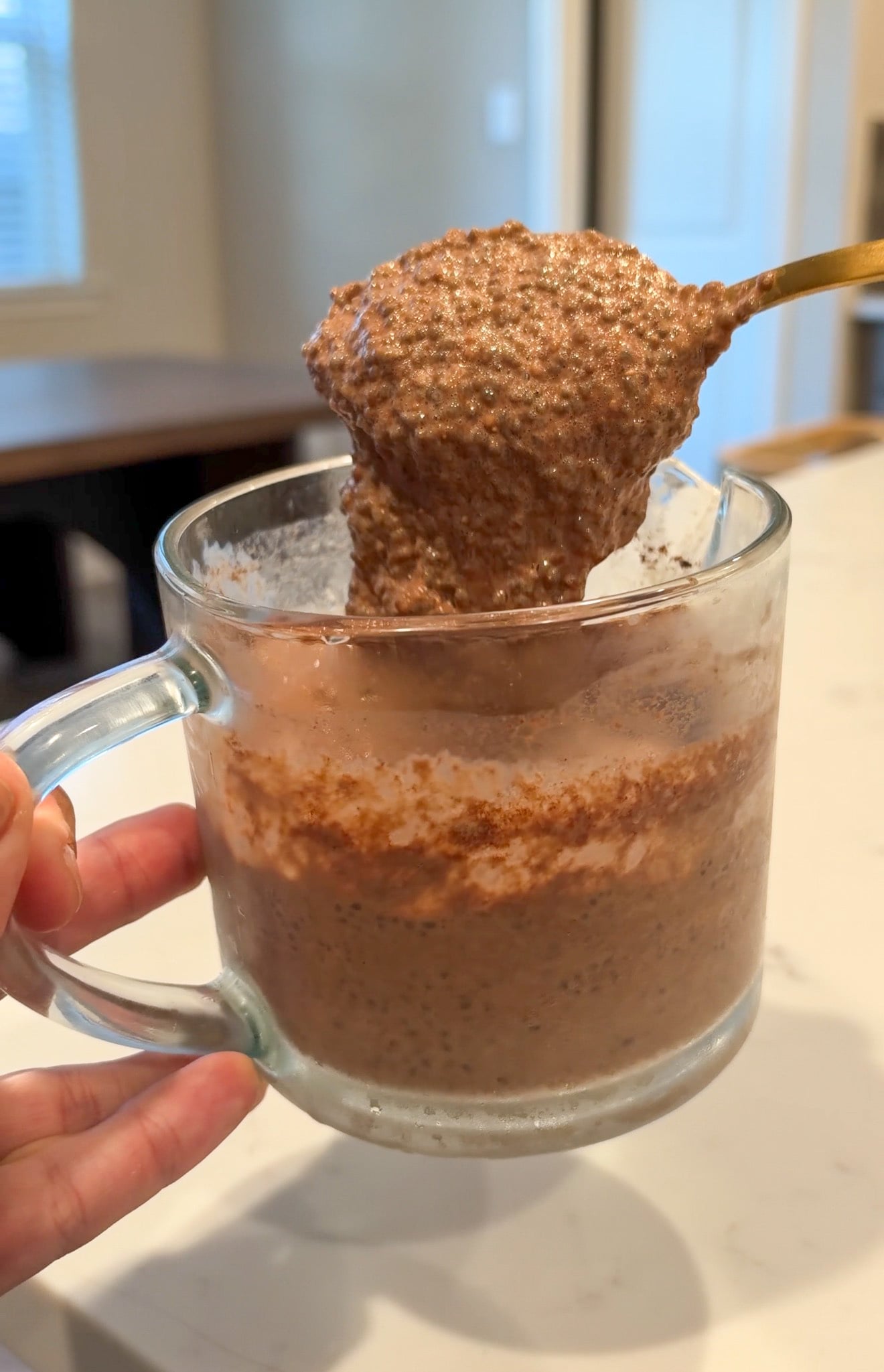 Chocolate Chia Pudding for Toddlers (easy to make, high fiber)