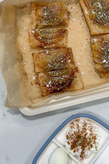 upside down apple turnovers for toddlers
