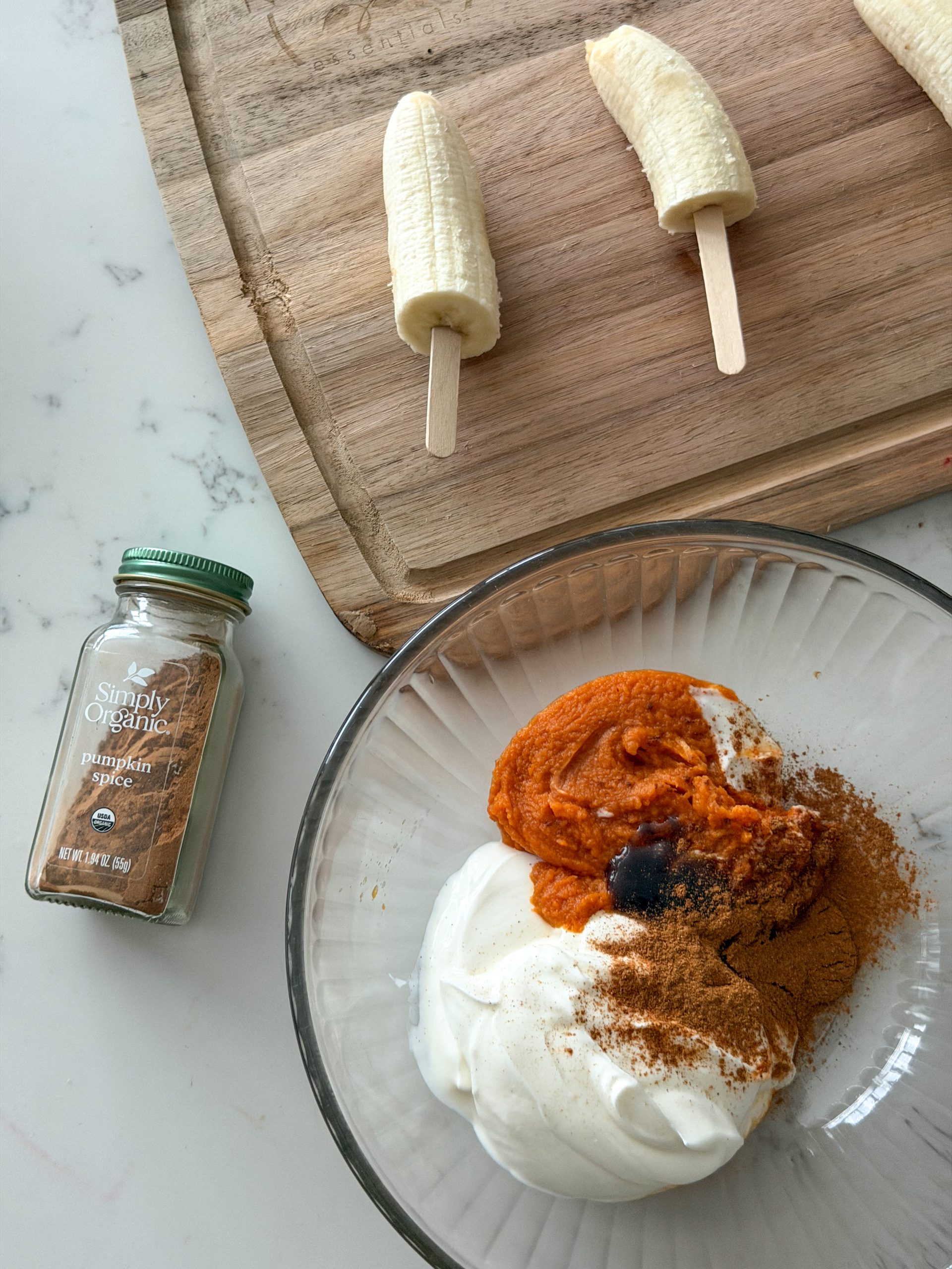 pumpkin spice popsicles for toddlers