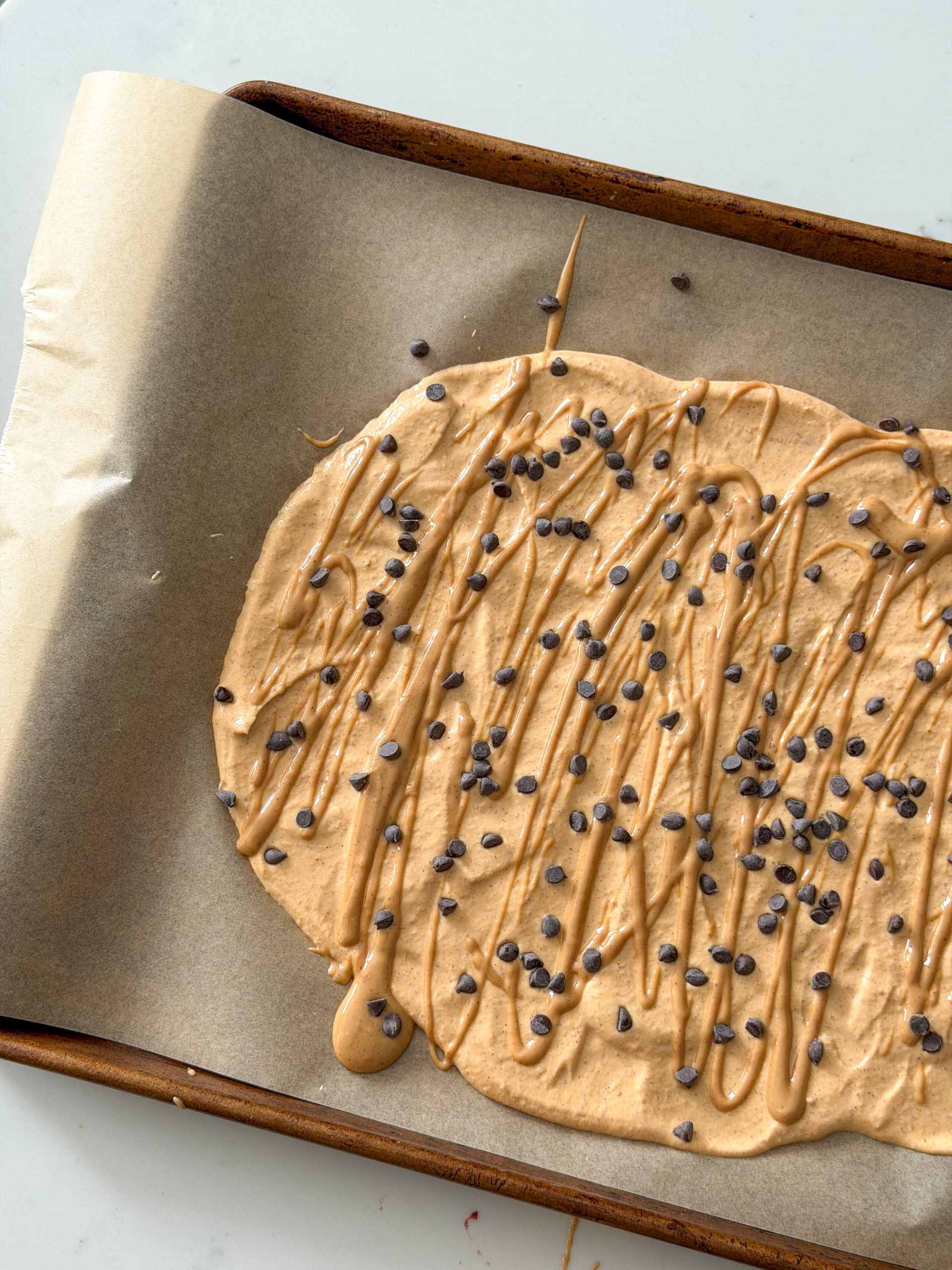 Pumpkin Frozen Yogurt Bark (easy to make, high protein snack)