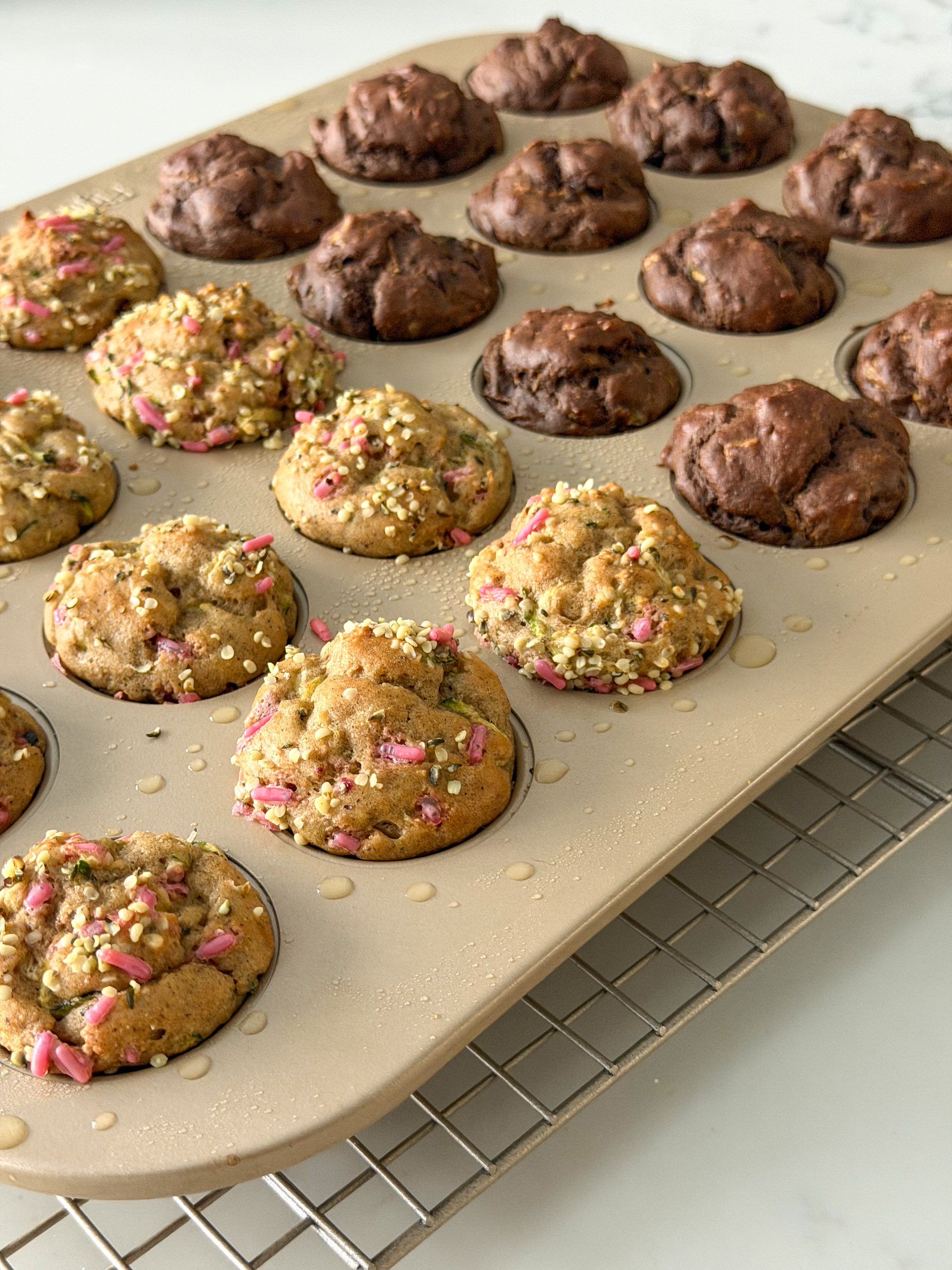 Zucchini Yogurt Muffins (healthy, made with simple ingredients)