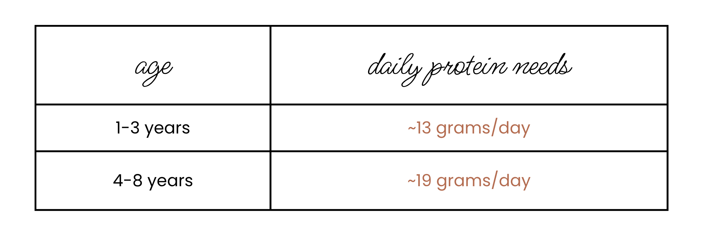 how much protein does a toddler need, protein needs for toddlers